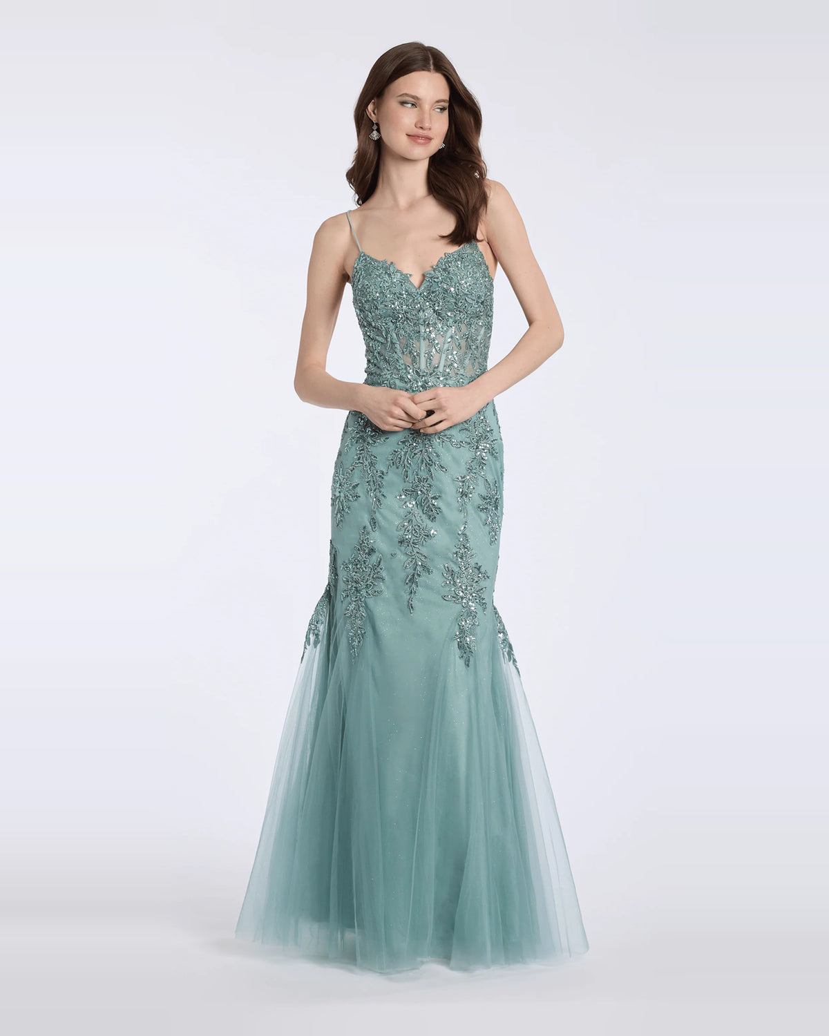 sweetheart mermaid maxi prom dress - image 3