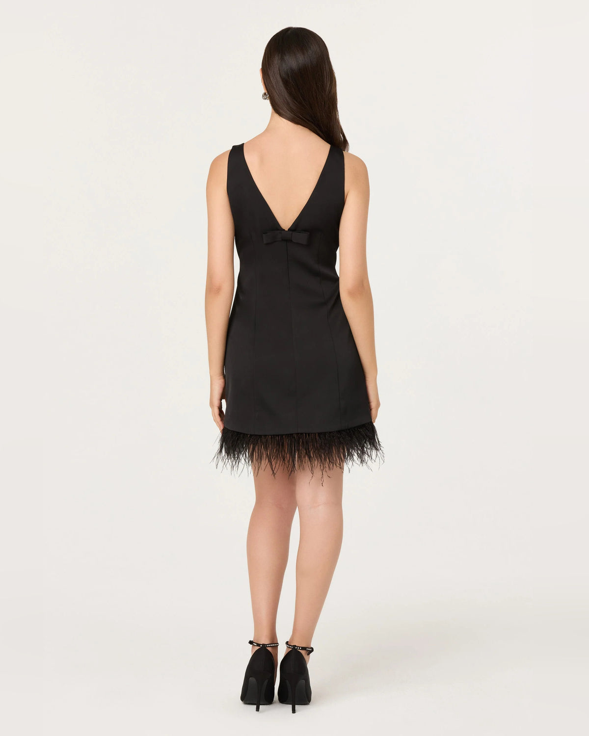spaghetti strap a-line mini homecoming dress - image 3