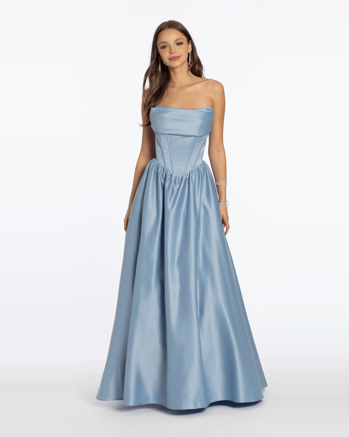 strapless ball-gown maxi prom dress - image 3