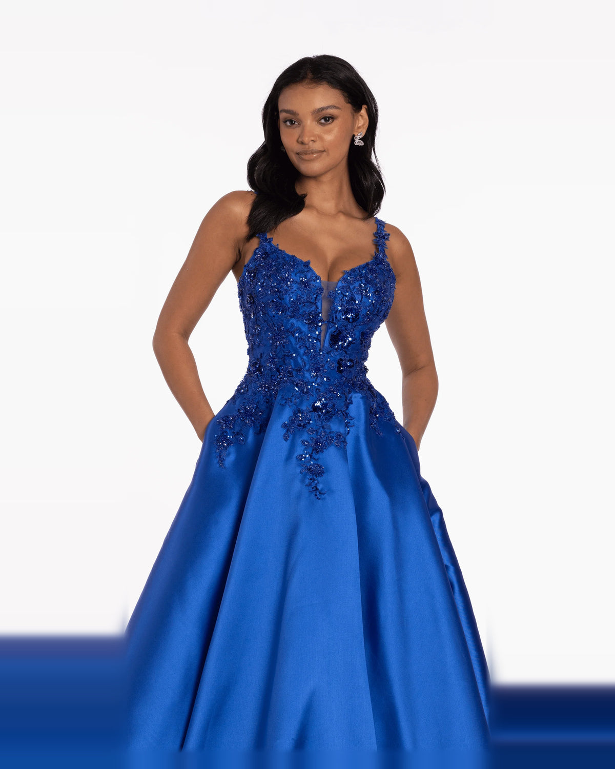 sweetheart ball-gown floor-length prom dress - image 3