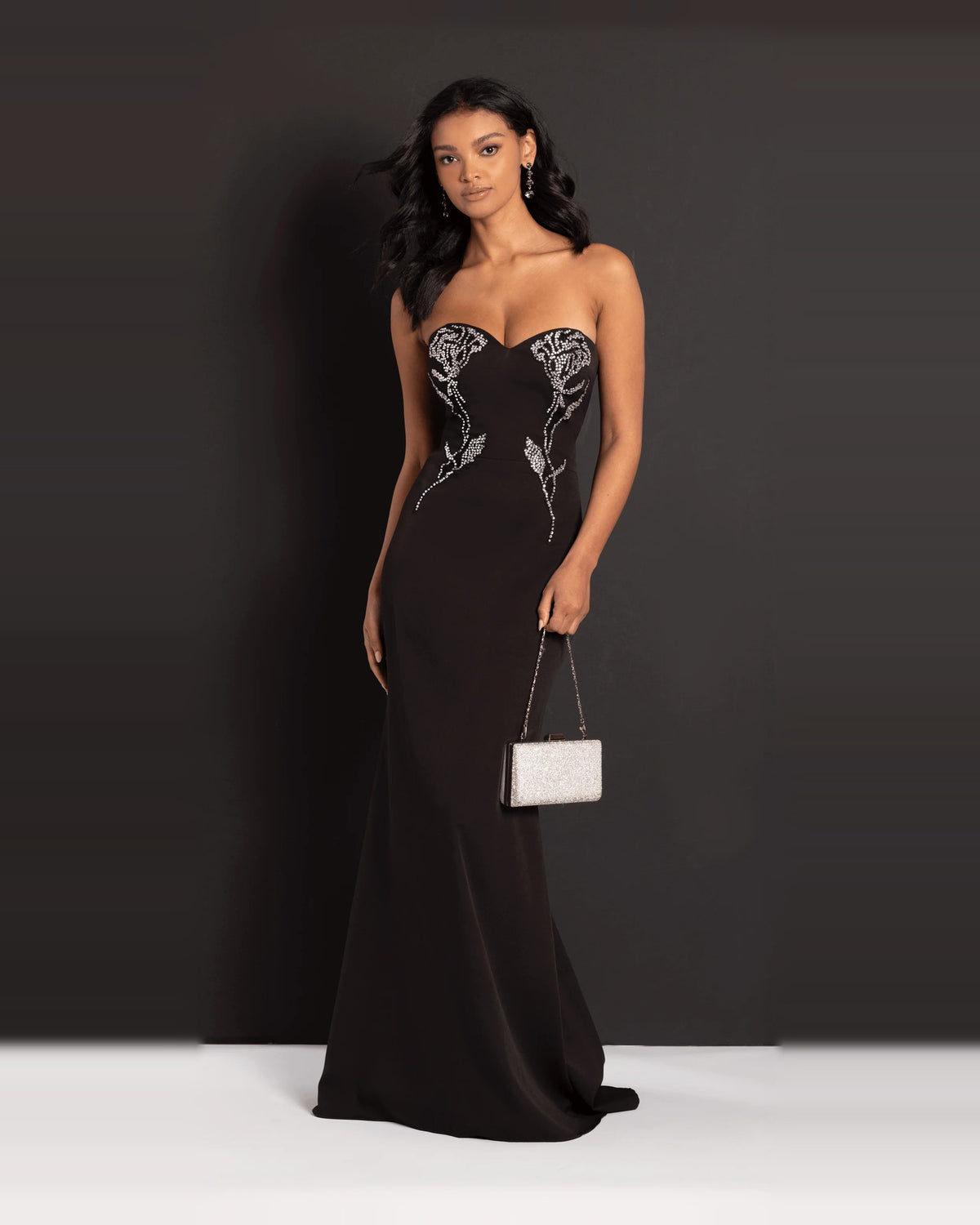 strapless trumpet maxi prom dress - image 3