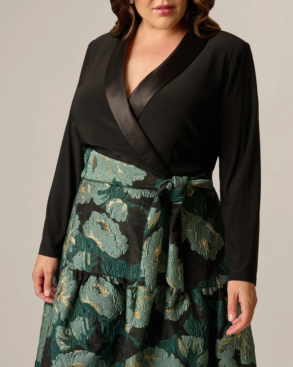 spaghetti strap a-line maxi mother of the bride dress - image 3