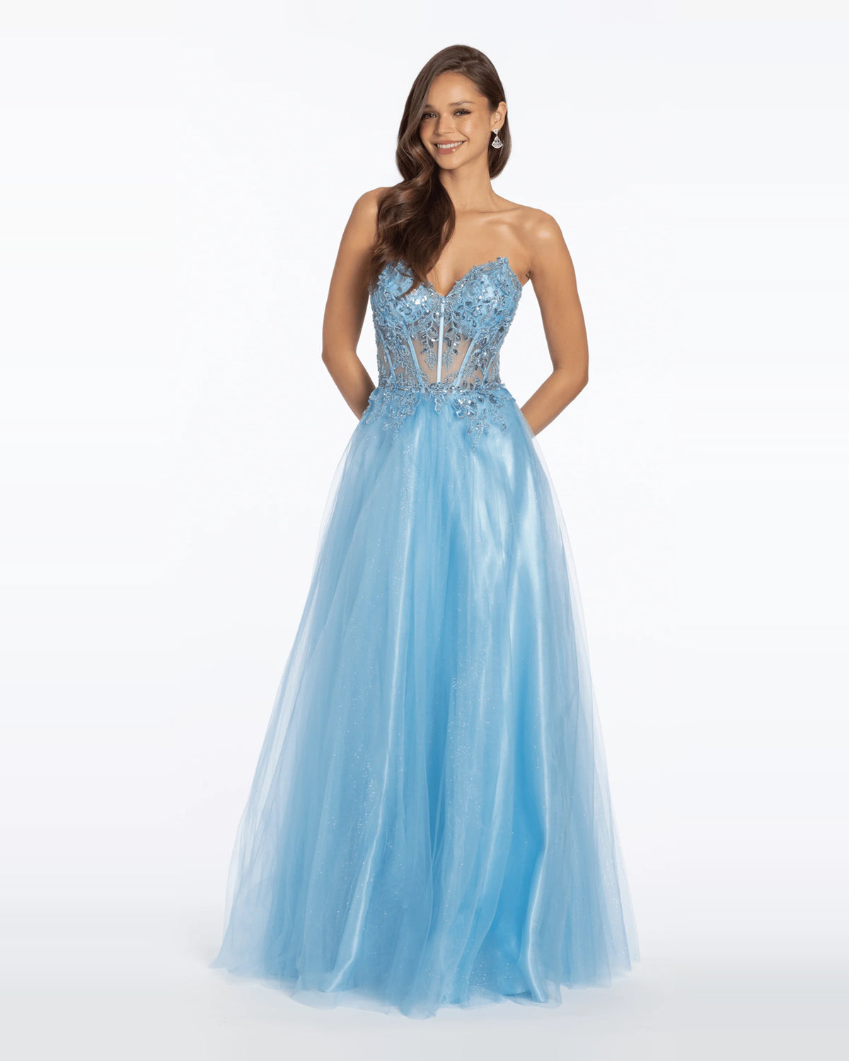 sweetheart ball-gown maxi prom dress - image 3