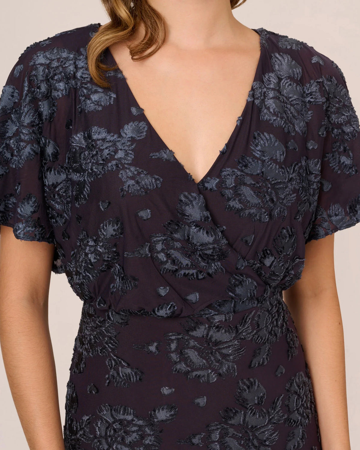v neck mermaid floor-length mother of the bride dress - image 3