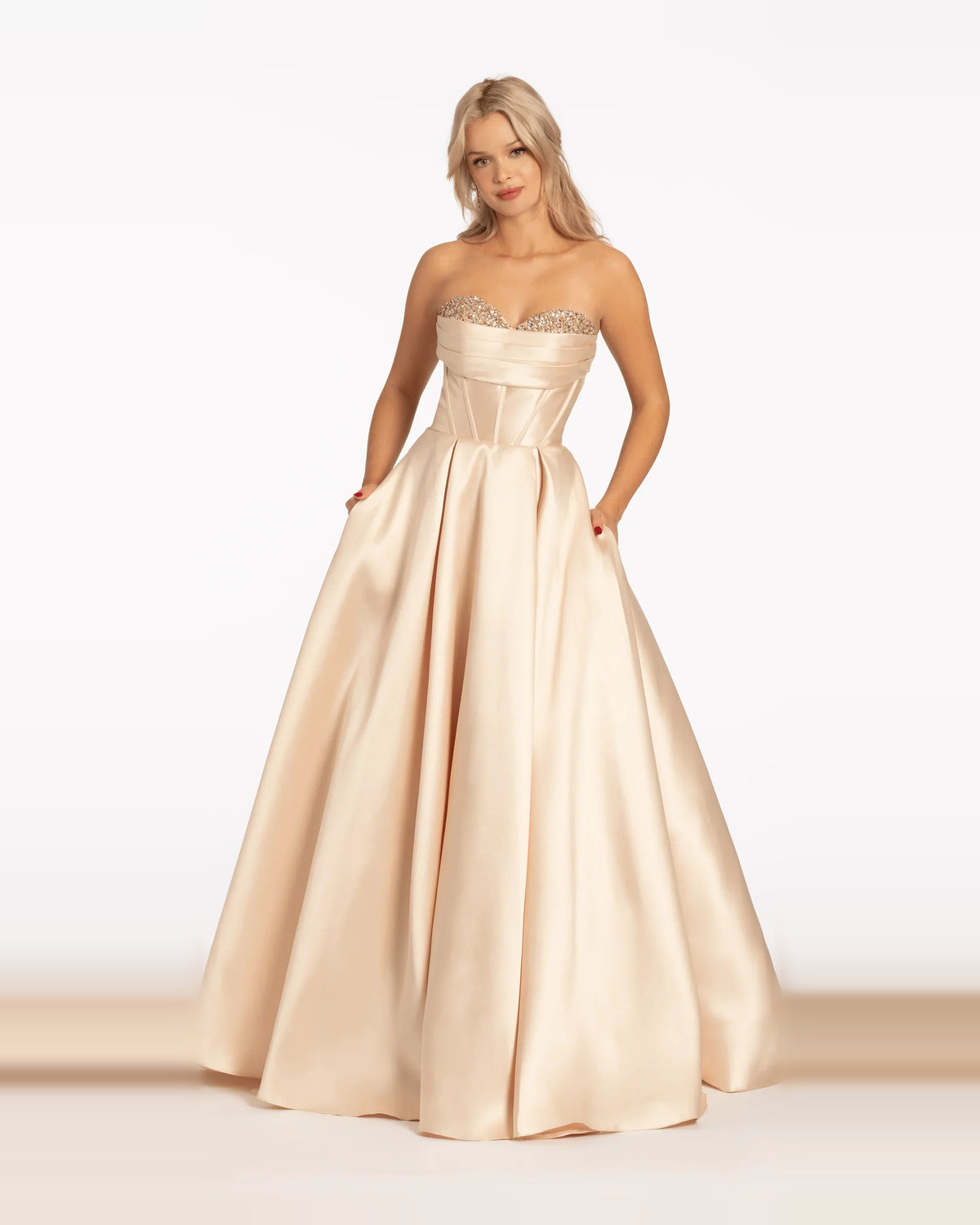 sweetheart ball-gown floor-length prom dress - image 3