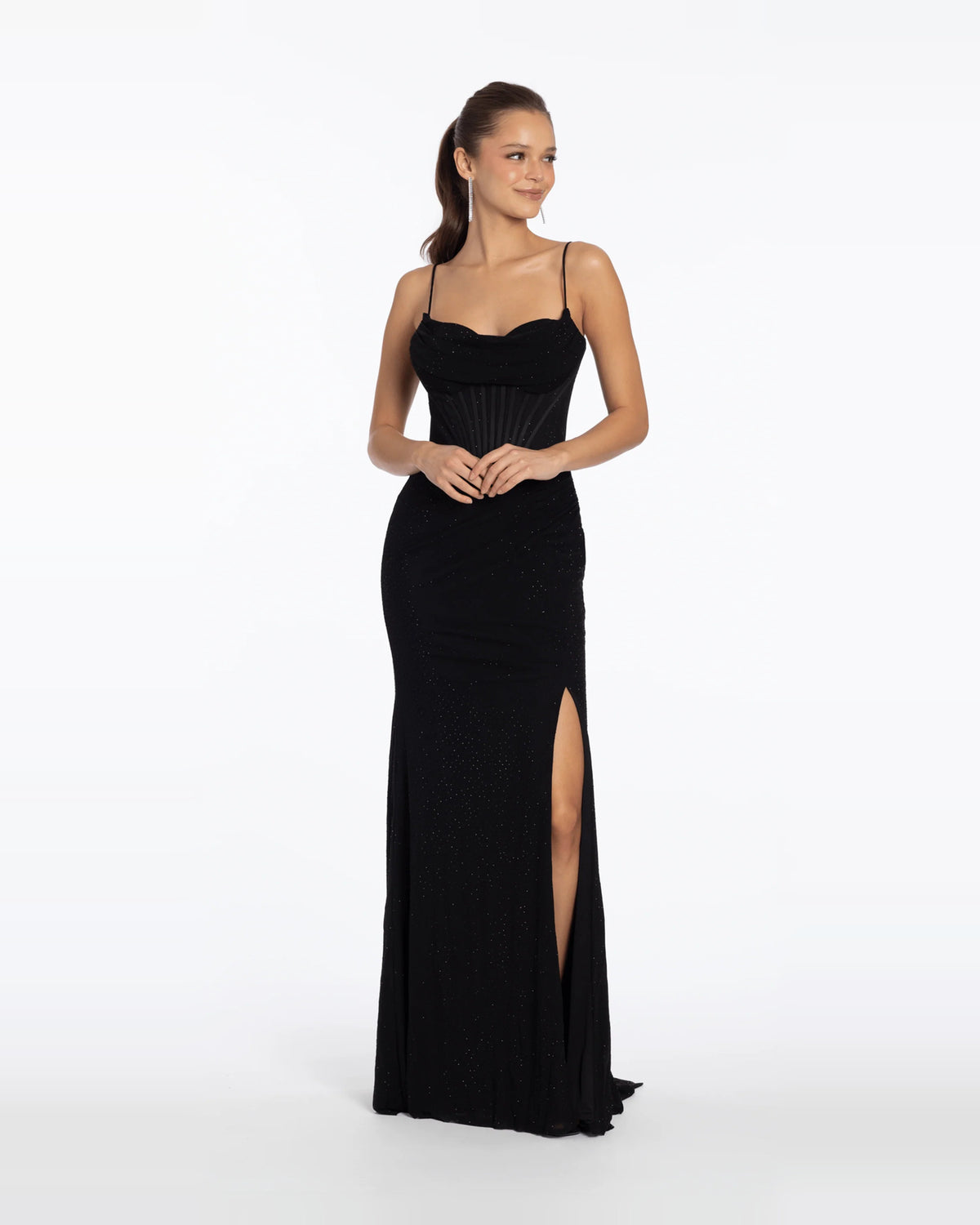 column maxi prom dress - image 3
