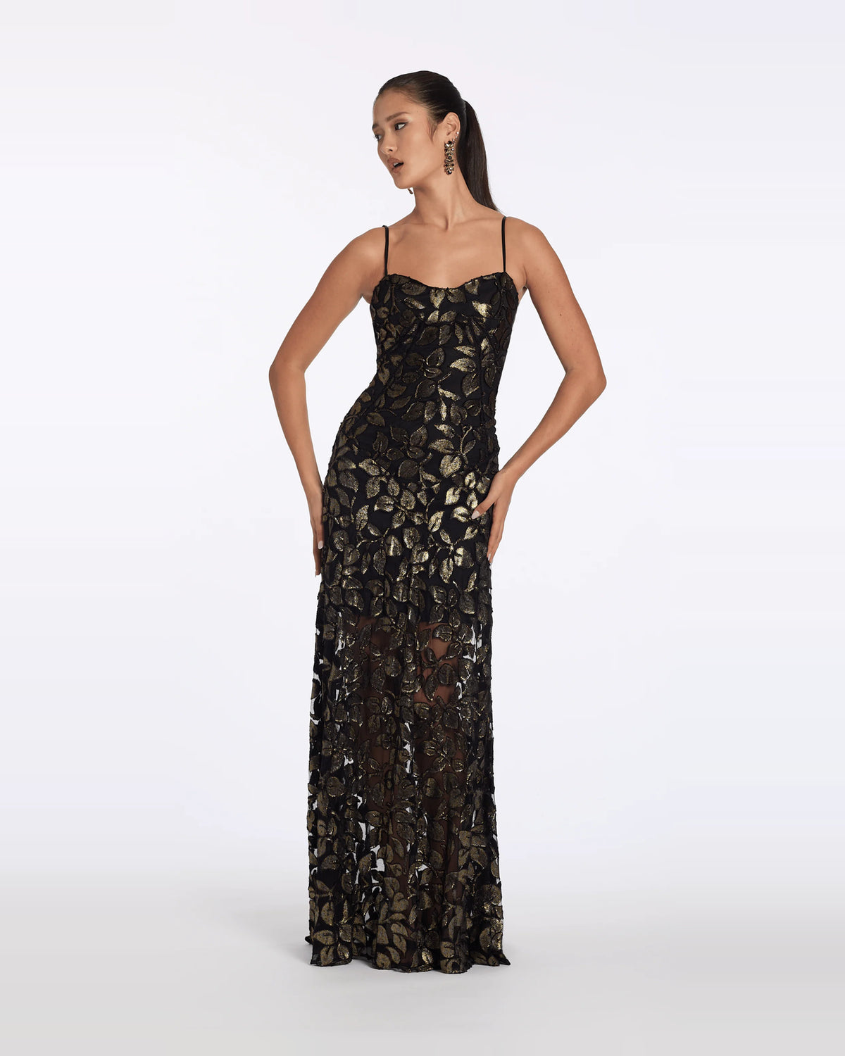 fit-and-flare maxi prom dress - image 3
