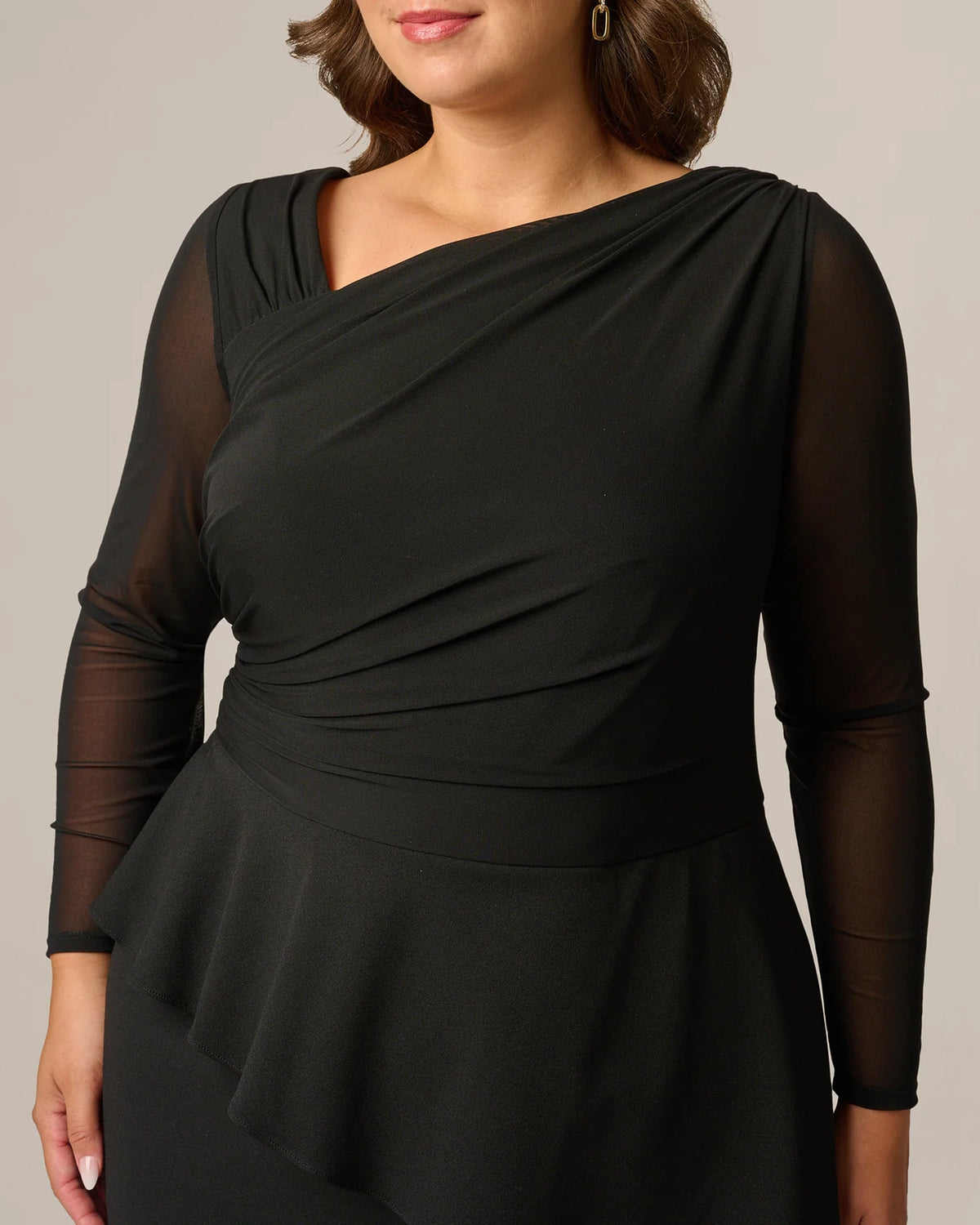 spaghetti strap a-line maxi mother of the bride dress - image 3