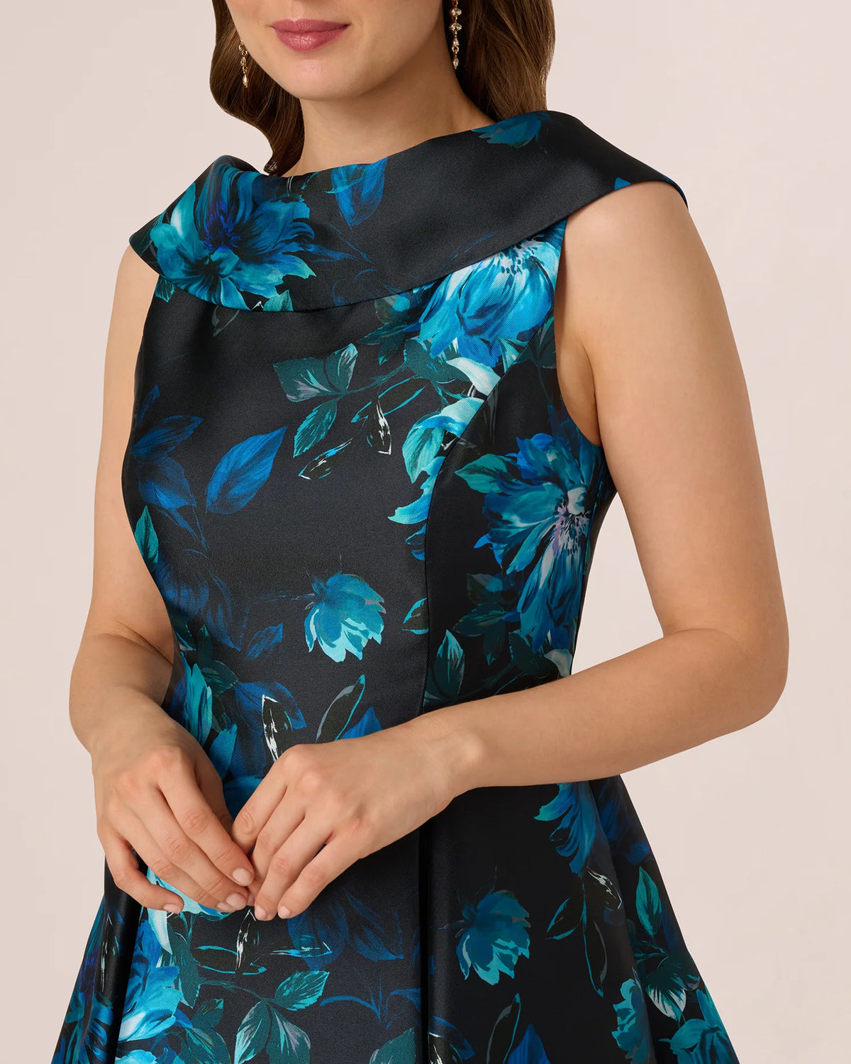 sleeveless a-line midi mother of the bride dress - image 3