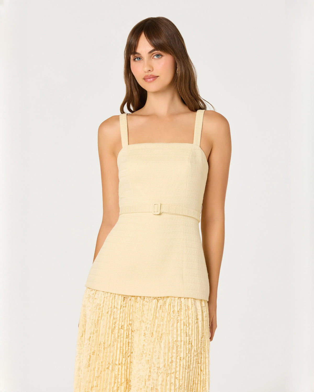 sleeveless chiffon a-line midi bridesmaid dress - image 3