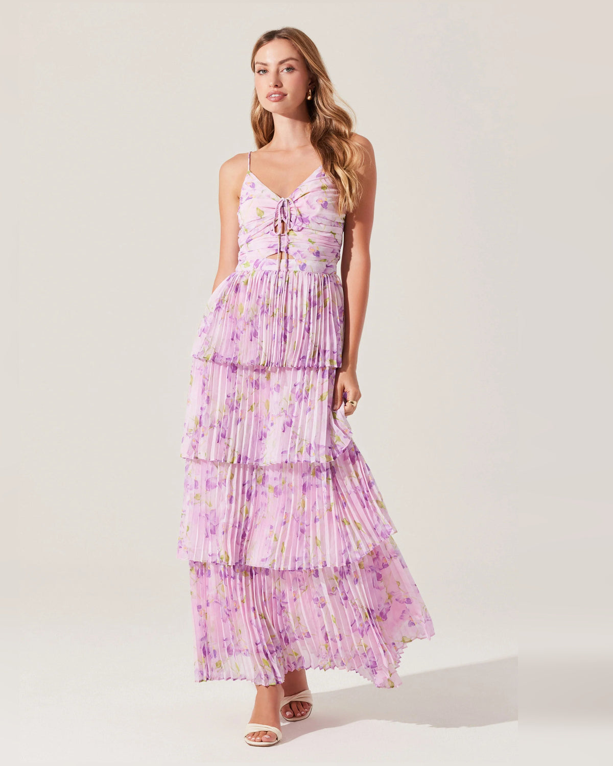 spaghetti strap a-line maxi formal dress - image 3