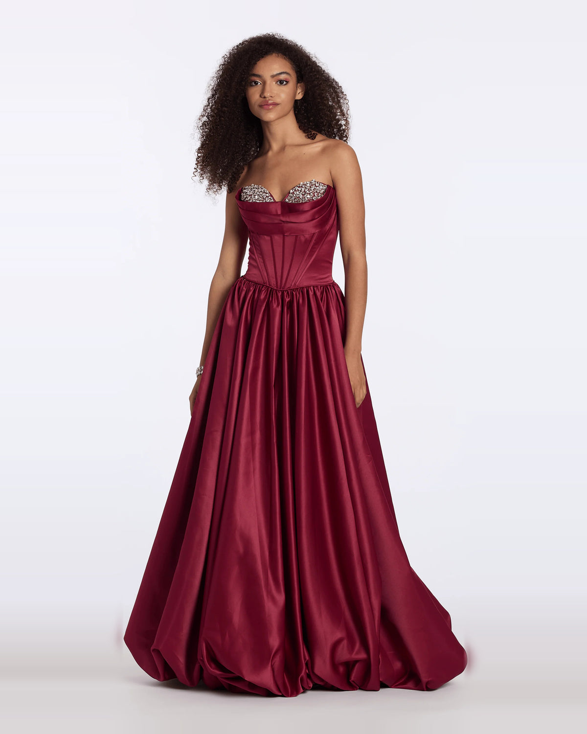 strapless ball-gown floor-length prom dress - image 3