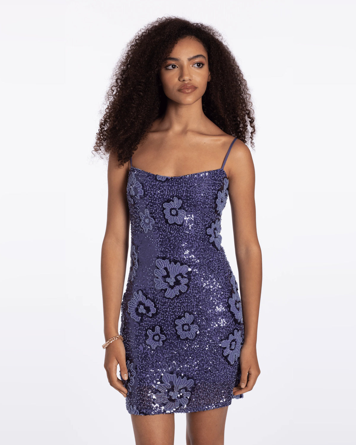 spaghetti strap sheath maxi homecoming dress - image 3