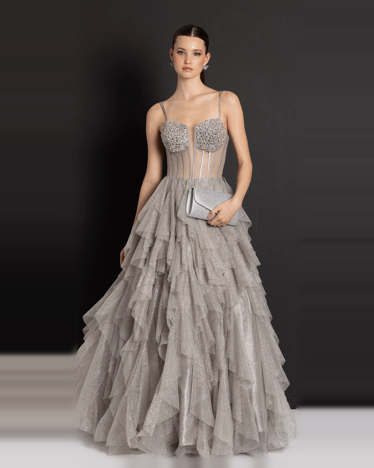 sweetheart ball-gown floor-length prom dress - image 3