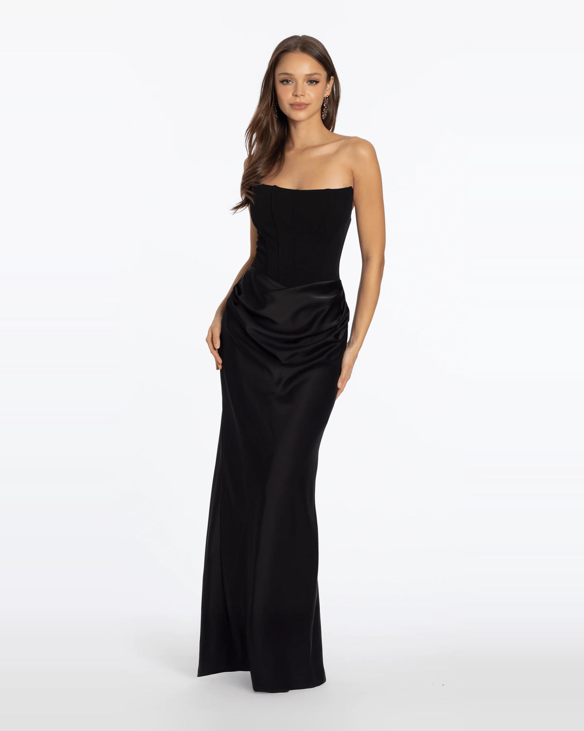 strapless column floor-length prom dress - image 3