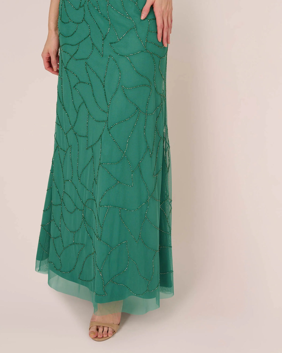v neck mermaid floor-length mother of the bride dress - image 3