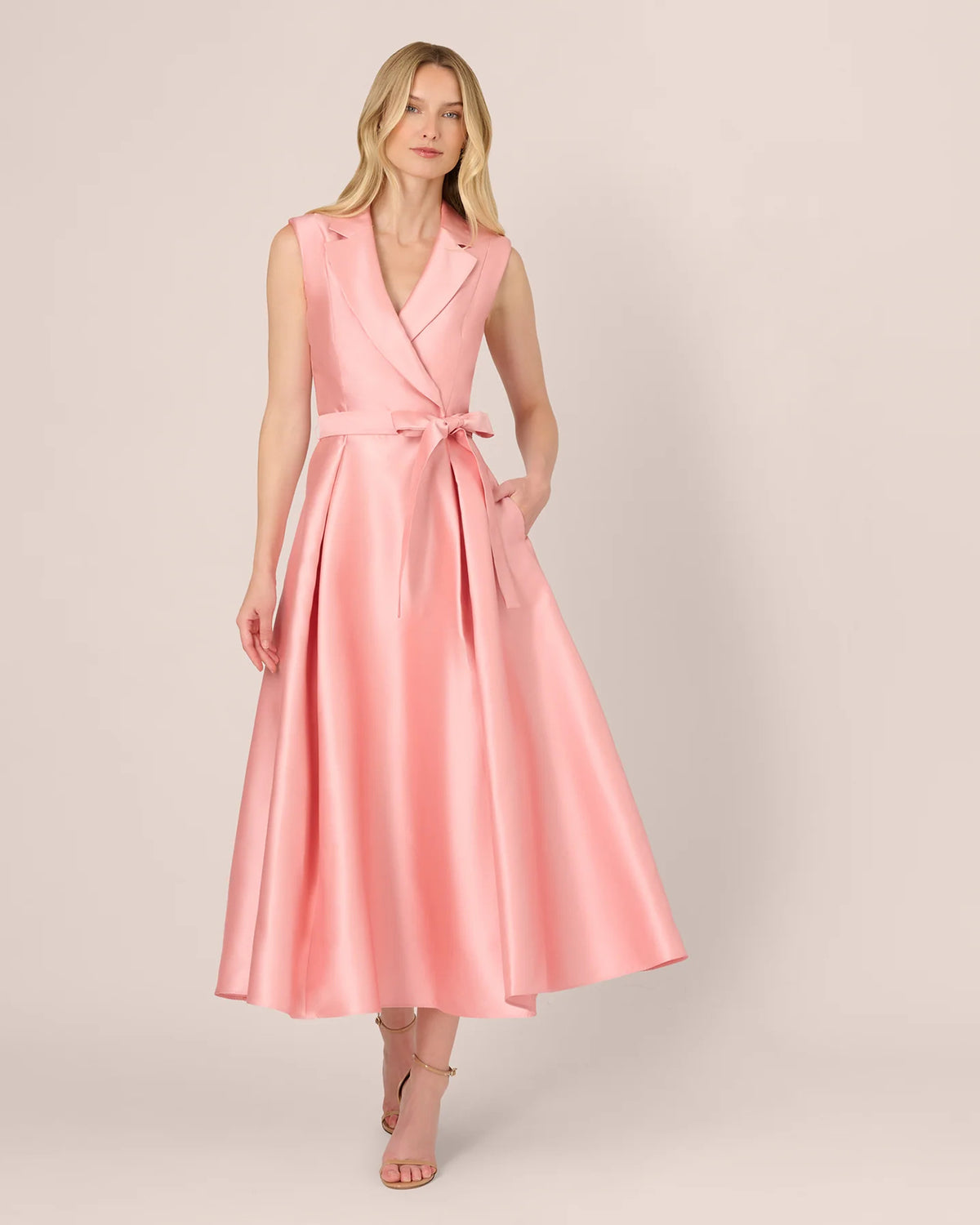 sleeveless a-line maxi mother of the bride dress - image 3