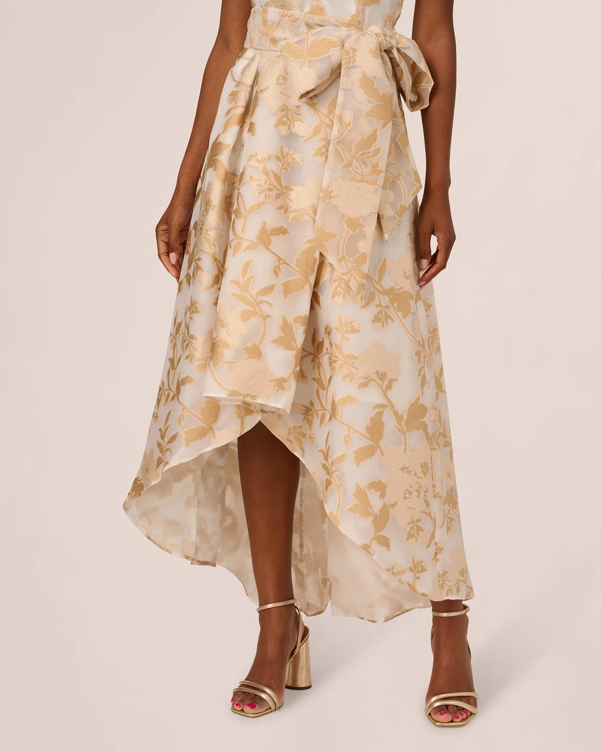 one shoulder a-line high-low mother of the bride dress - image 3