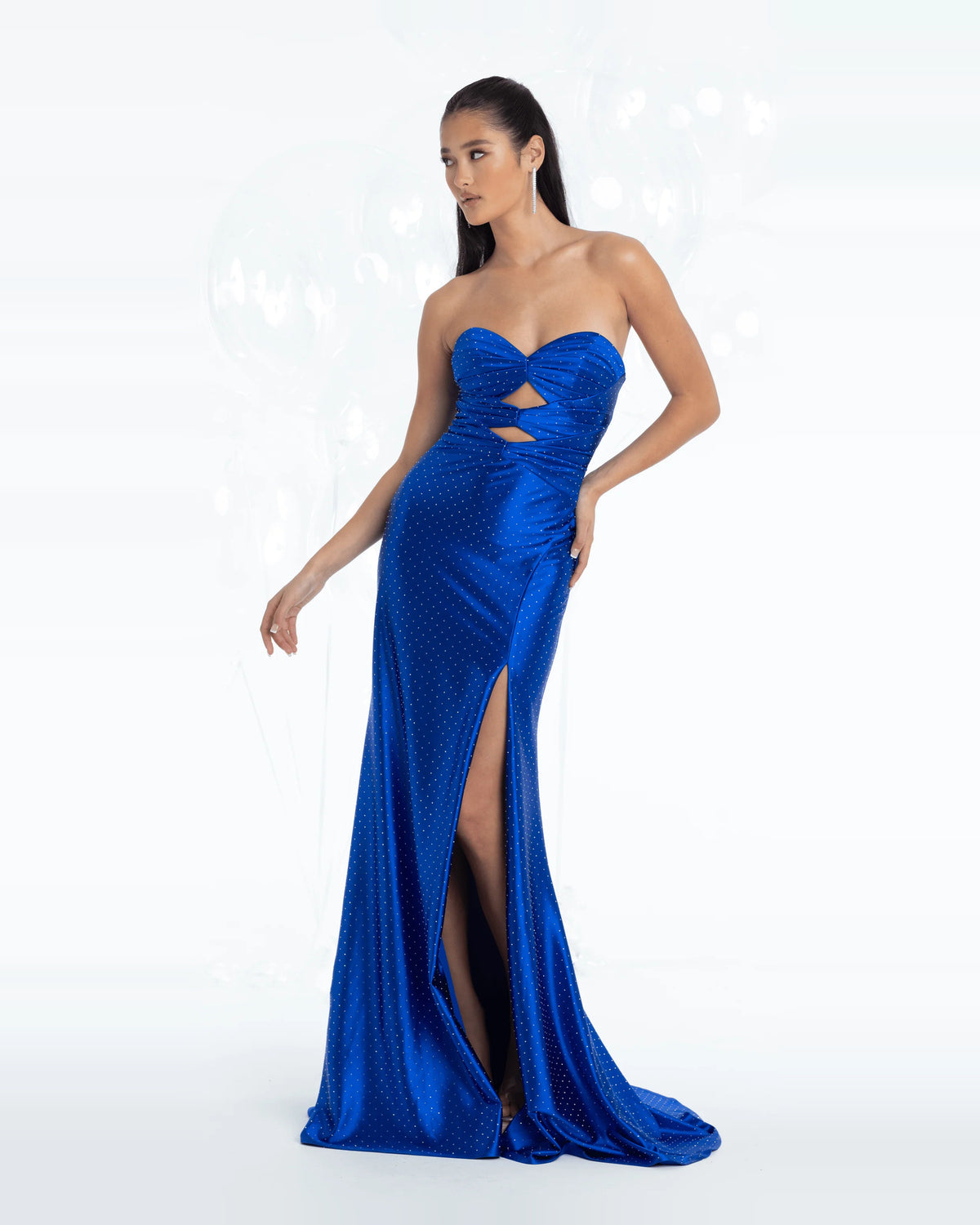 sweetheart trumpet maxi prom dress - image 3