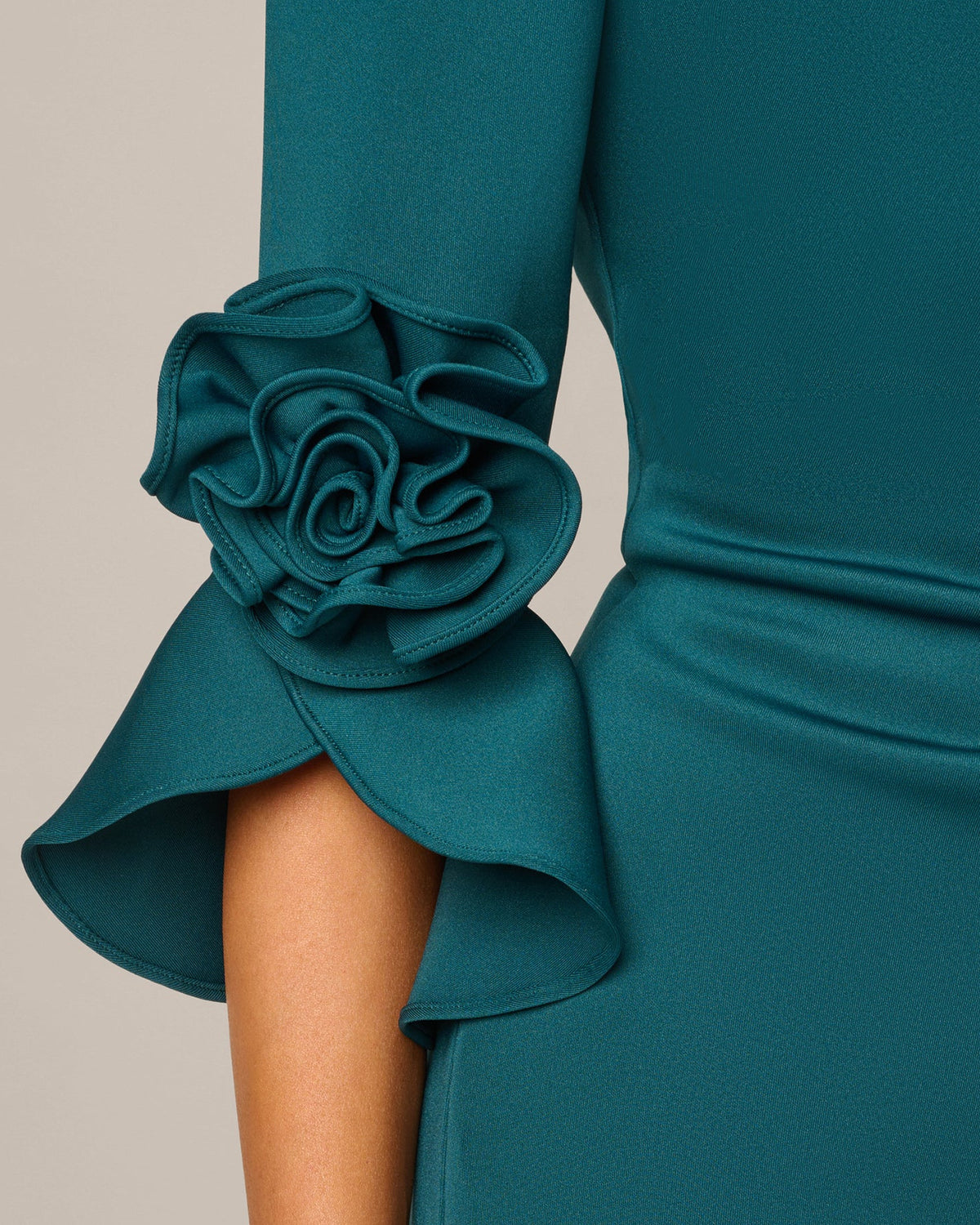 off-shoulder a-line maxi mother of the bride dress - image 3