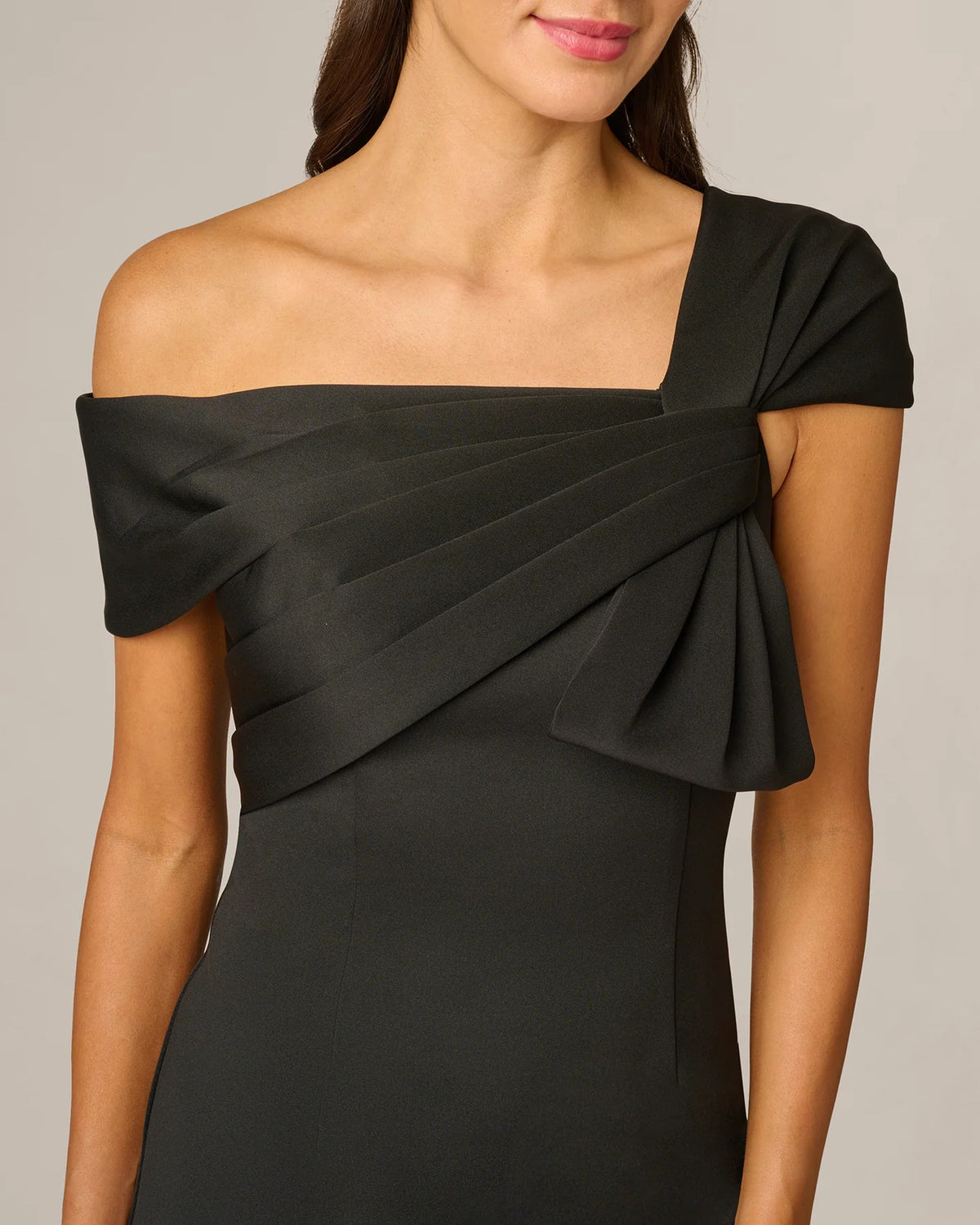 spaghetti strap sheath maxi mother of the bride dress - image 3