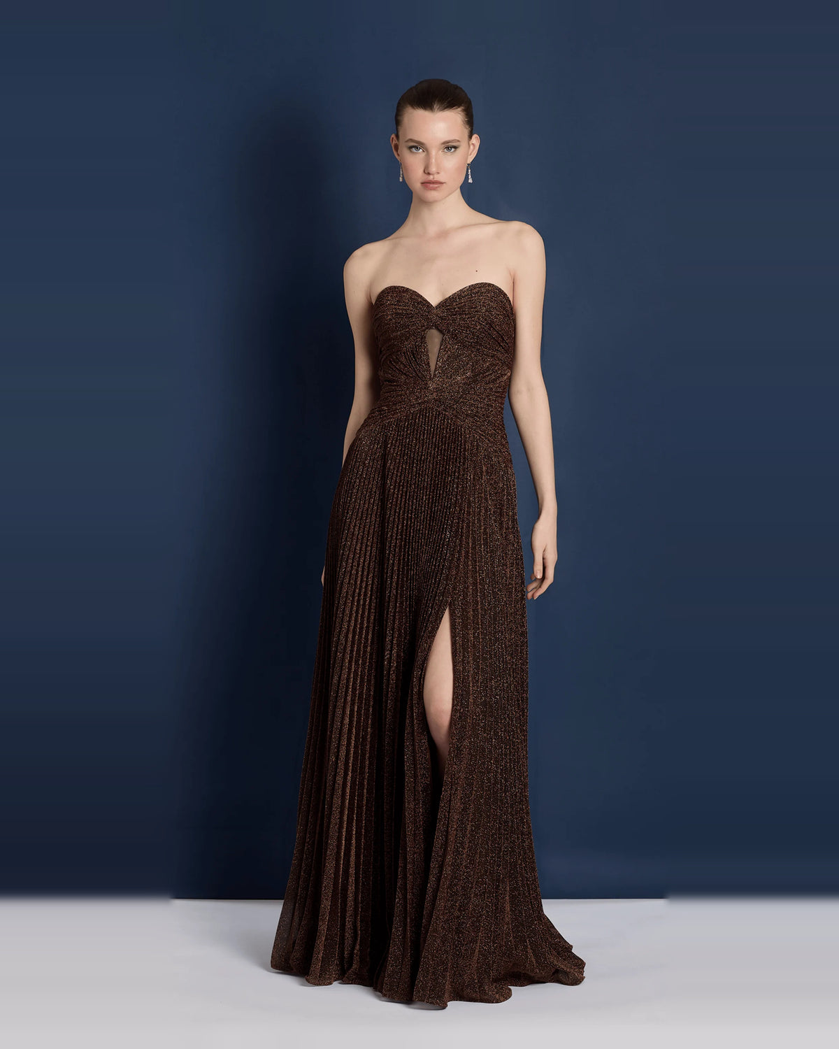 strapless a-line maxi prom dress - image 3