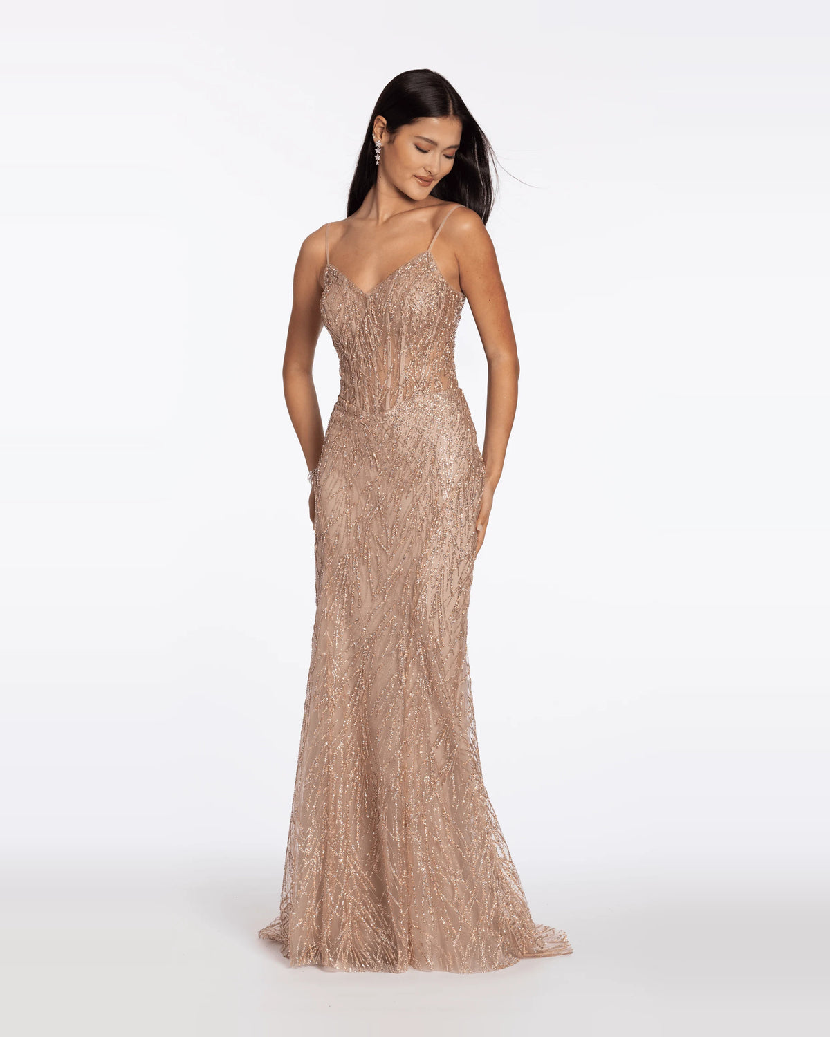 sweetheart trumpet maxi prom dress - image 3