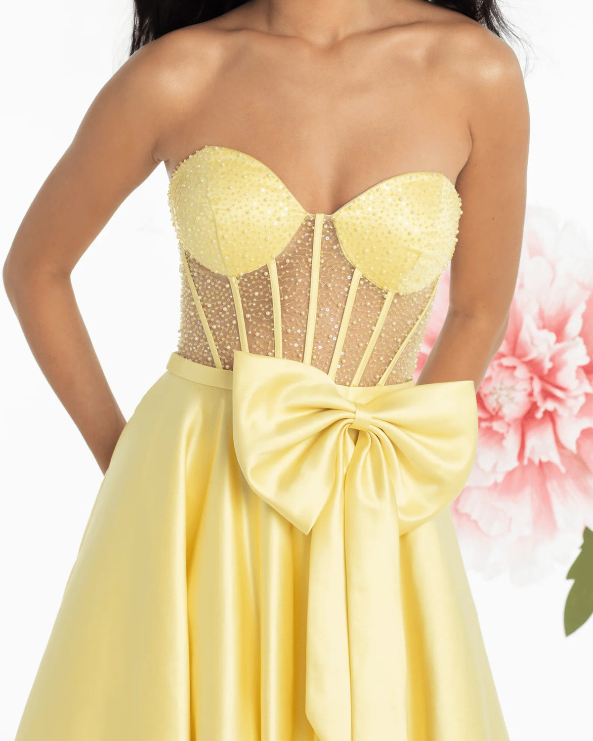sweetheart ball-gown floor-length prom dress - image 3