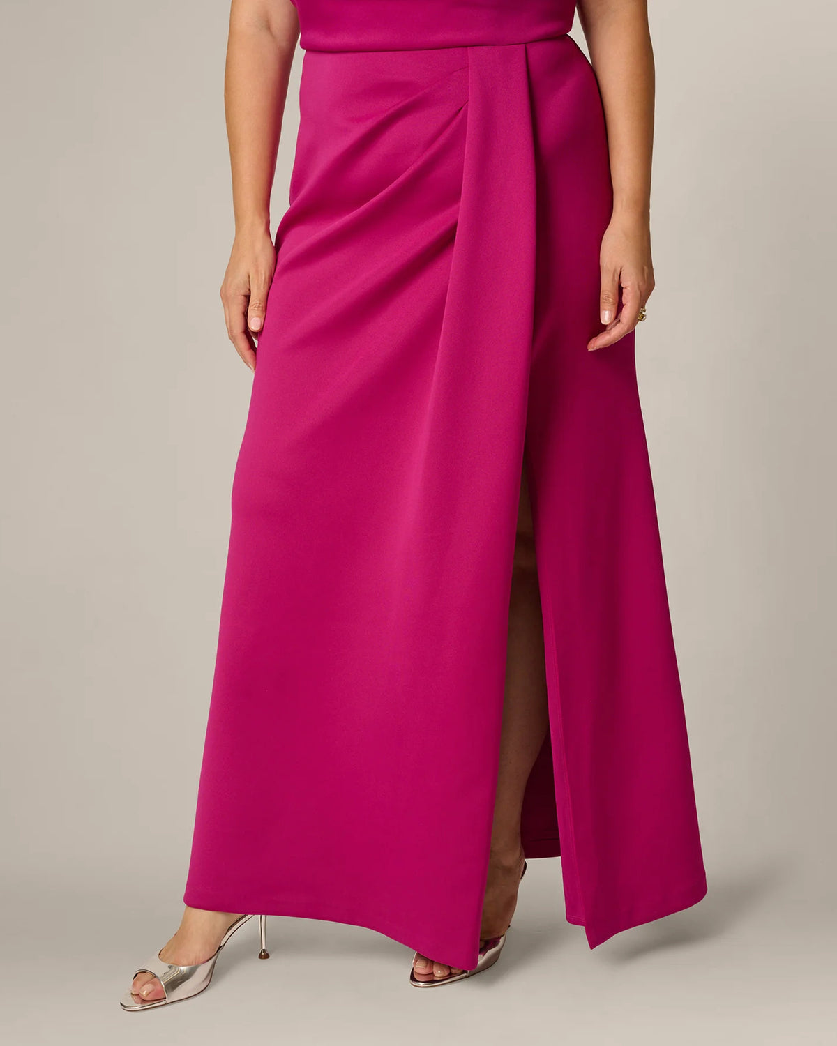 spaghetti strap mermaid maxi mother of the bride dress - image 3