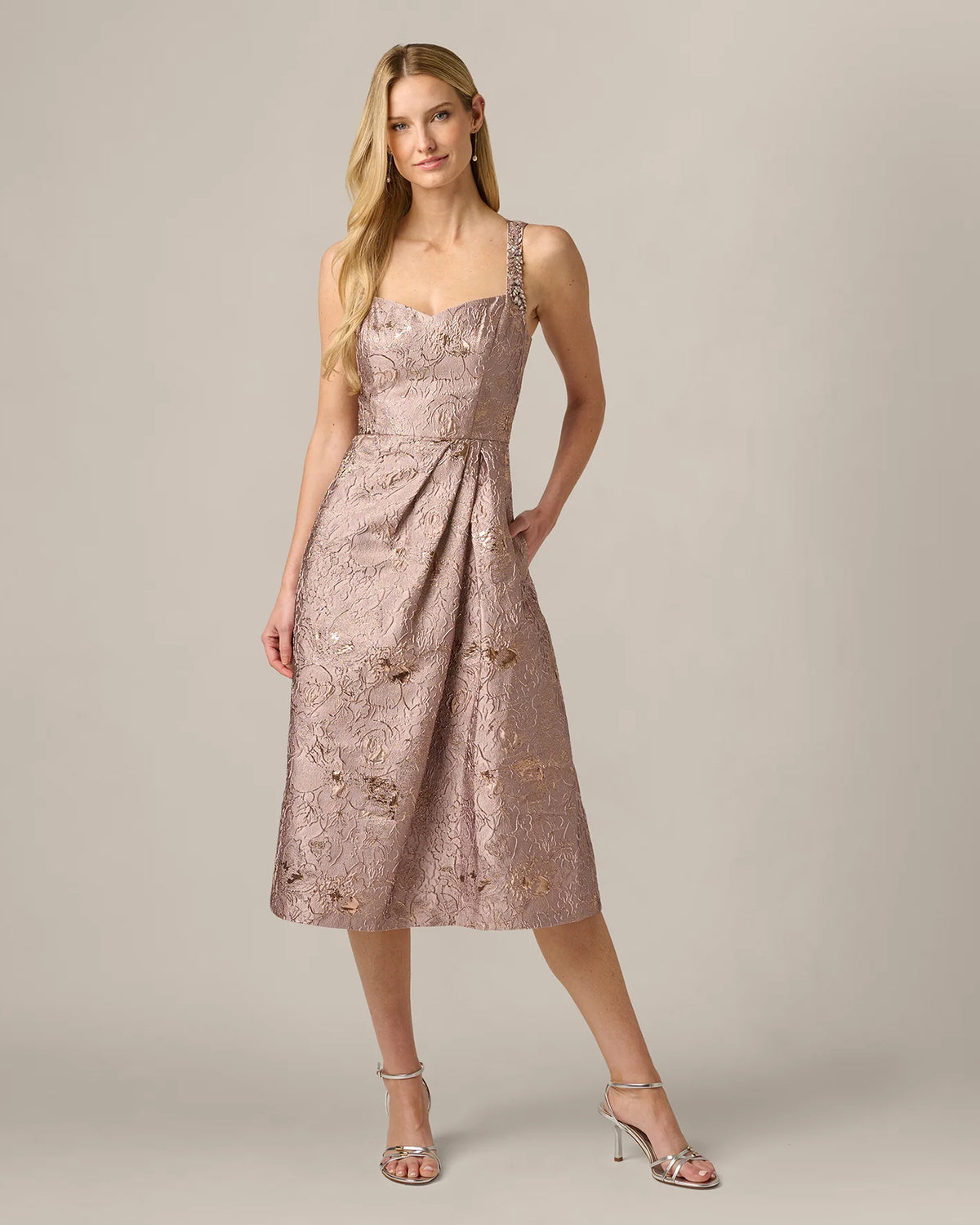 a-line midi mother of the bride dress - image 3