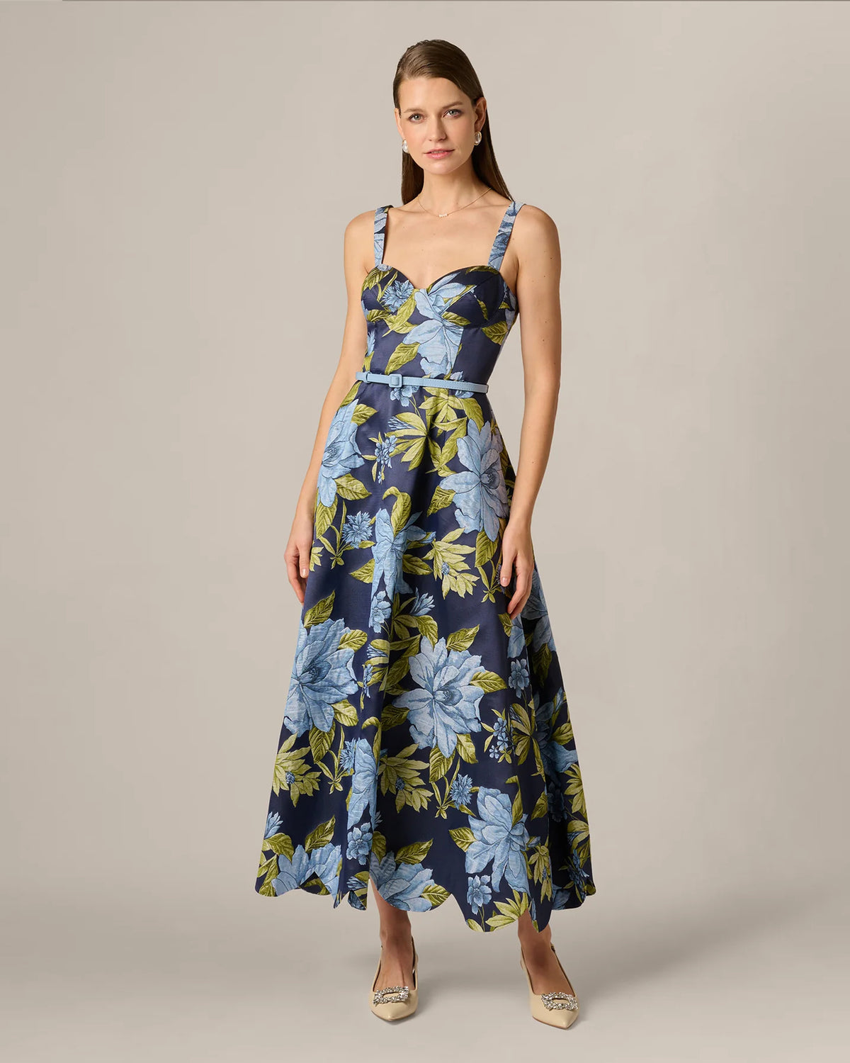 sweetheart a-line maxi mother of the bride dress - image 3