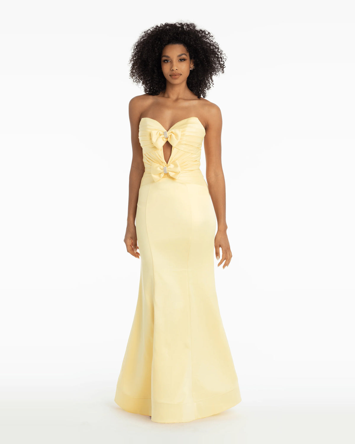 strapless trumpet maxi prom dress - image 3