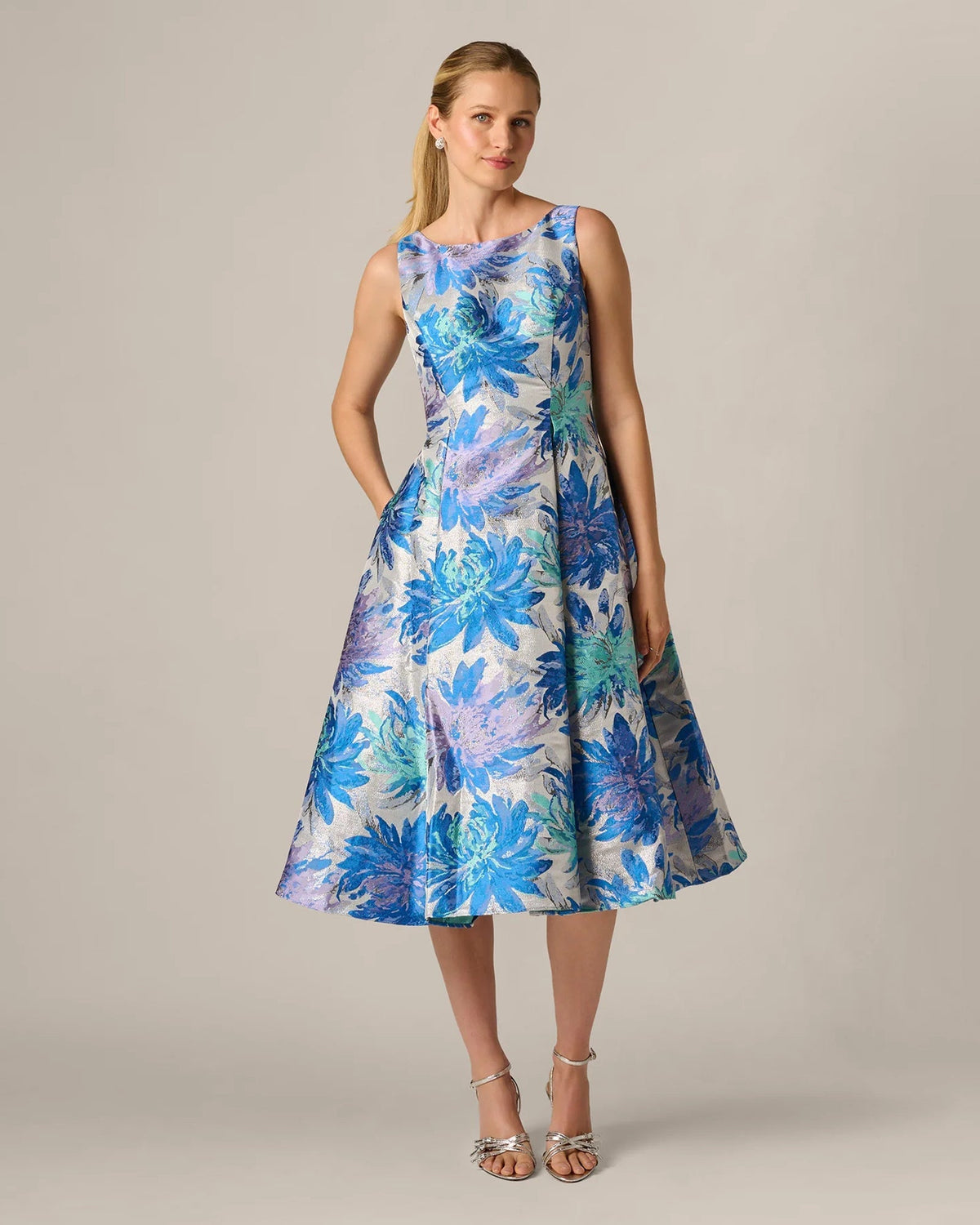 fit-and-flare maxi mother of the bride dress - image 3