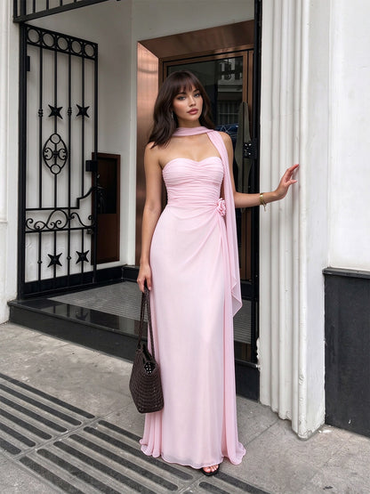 Product view 3 of Strapless Ruched Chiffon Bridesmaid Dress