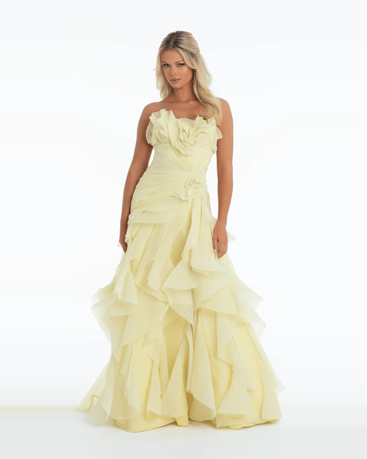 strapless a-line maxi prom dress - image 3