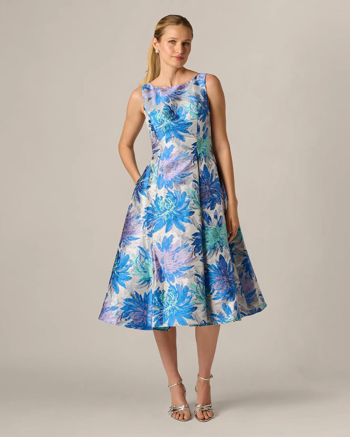 fit-and-flare maxi mother of the bride dress - image 3