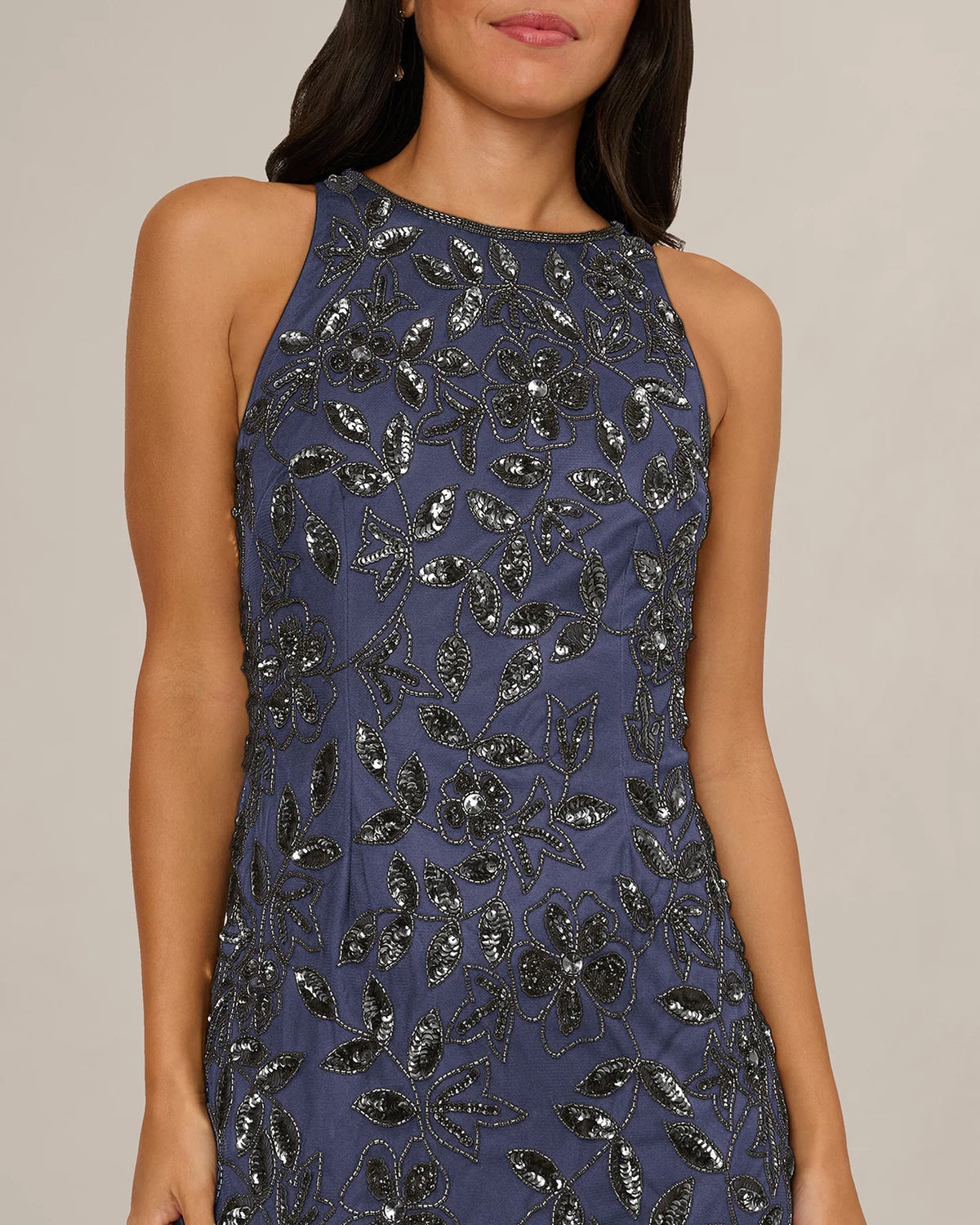 sleeveless a-line maxi mother of the bride dress - image 3