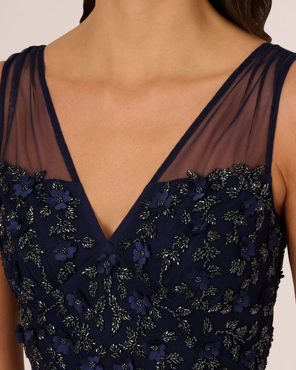 sleeveless a-line maxi mother of the bride dress - image 3