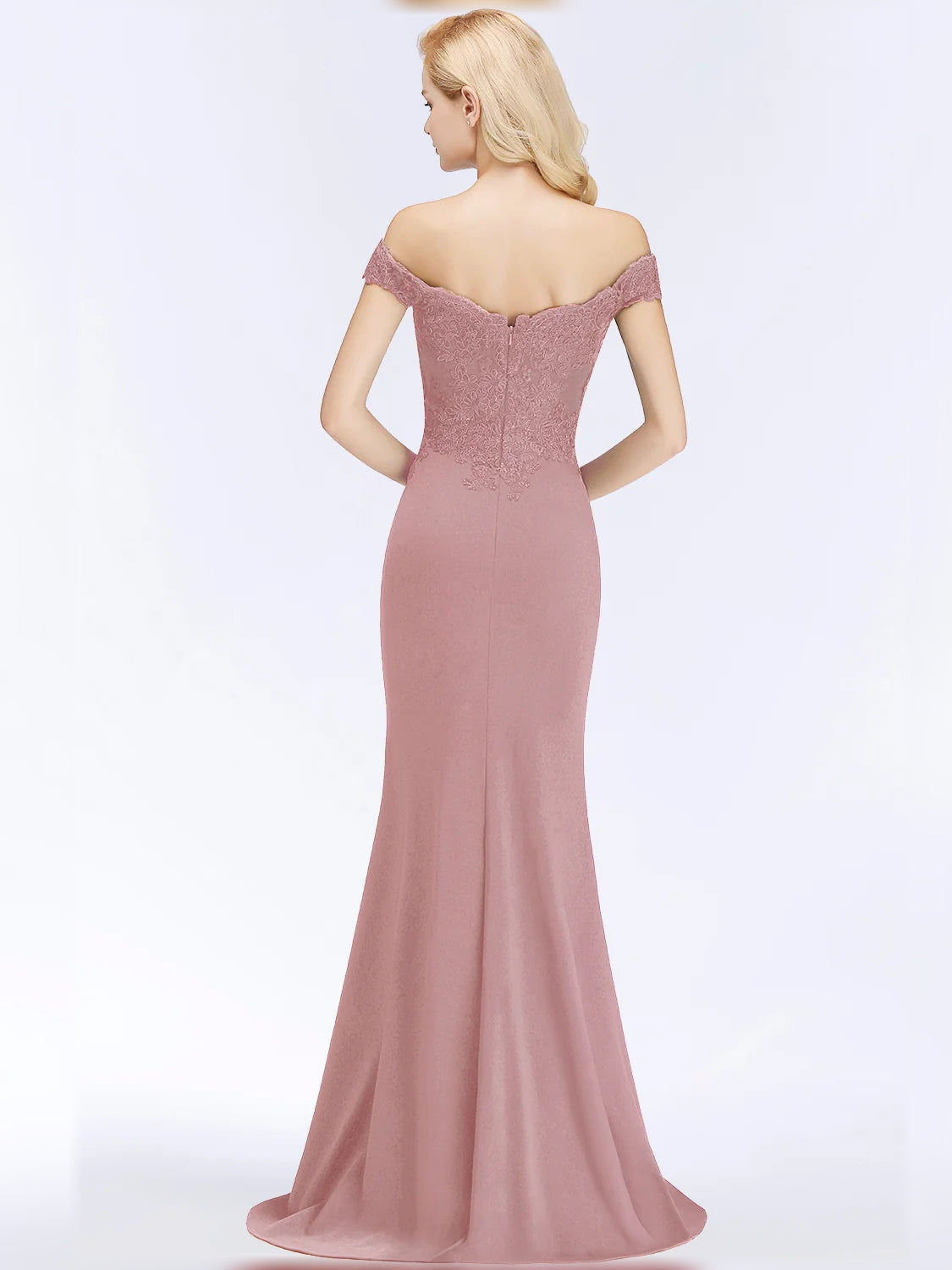 Dark Green floor-length bridesmaid dress, alternate view showing the overall dress design