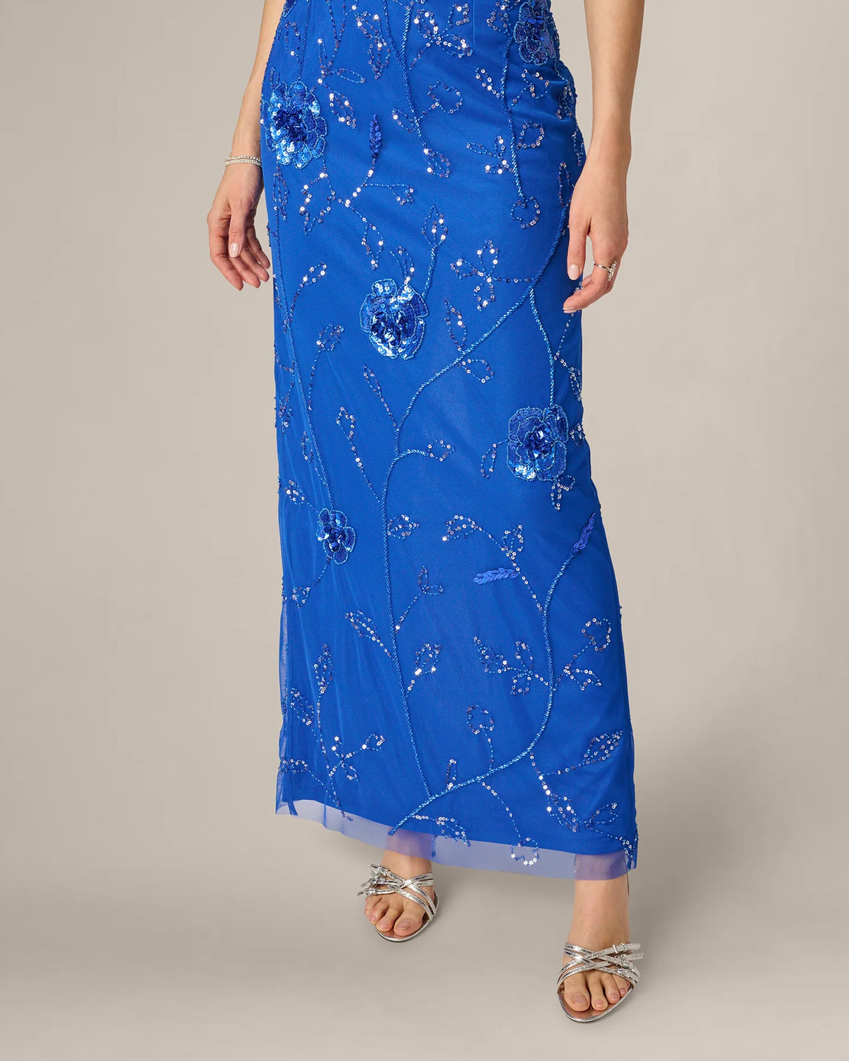 sleeveless sheath maxi mother of the bride dress - image 4