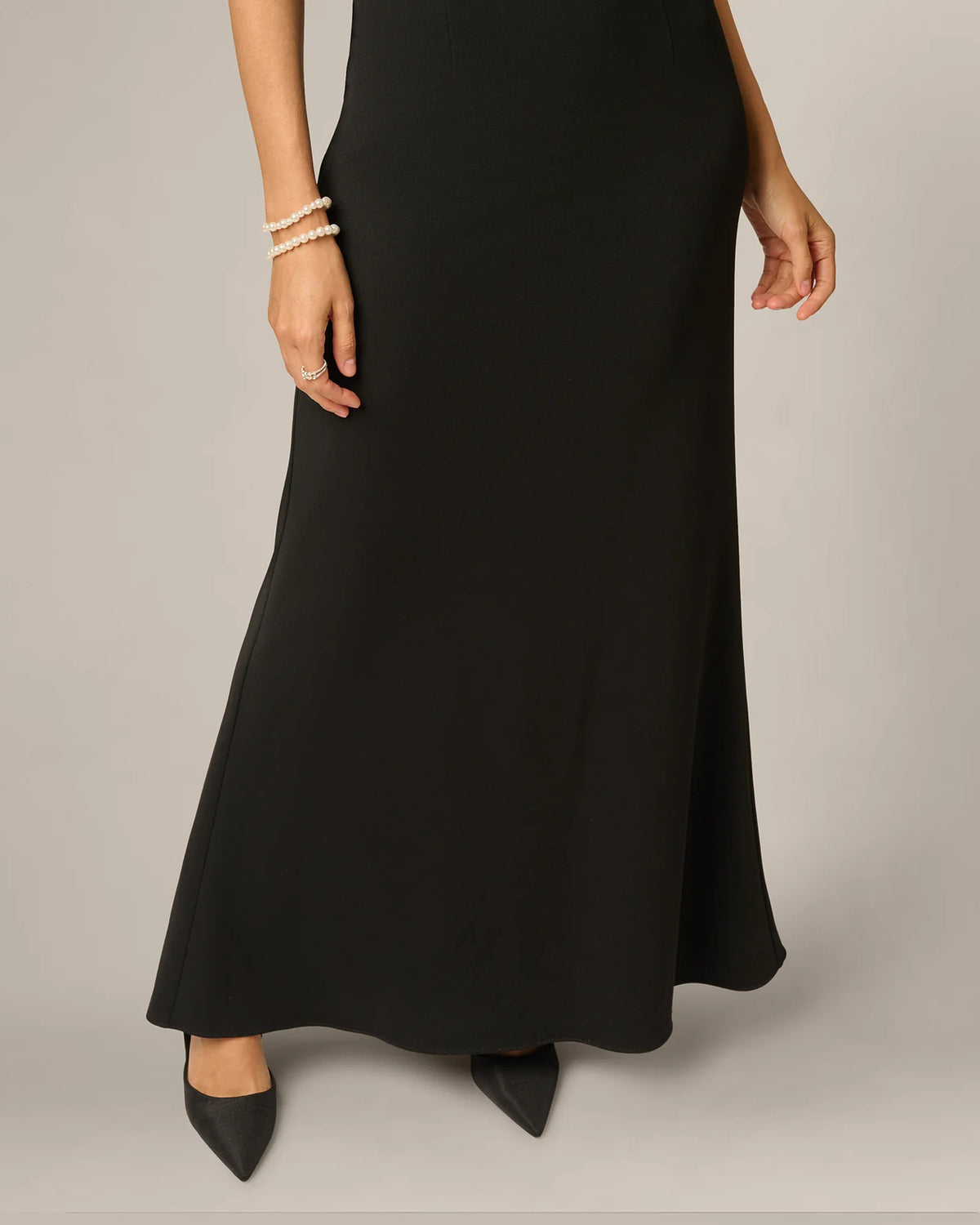 halter neck a-line maxi mother of the bride dress - image 4