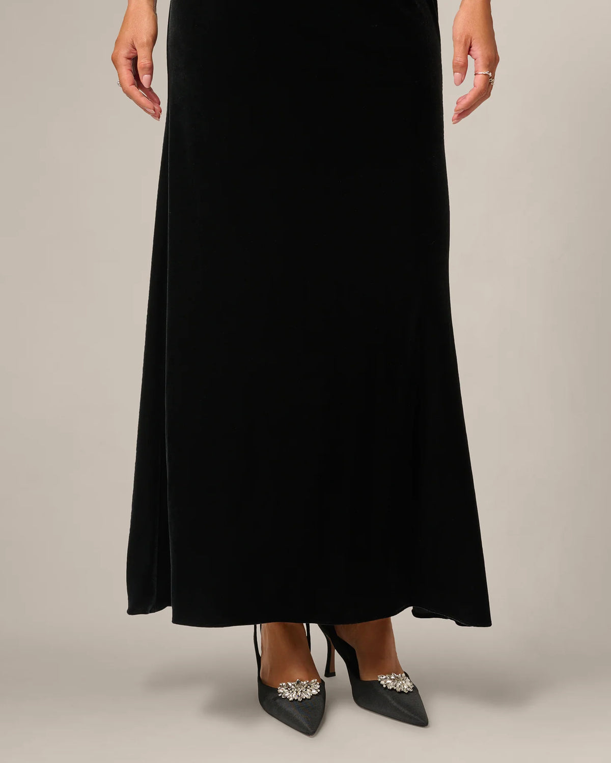 halter neck a-line maxi mother of the bride dress - image 4