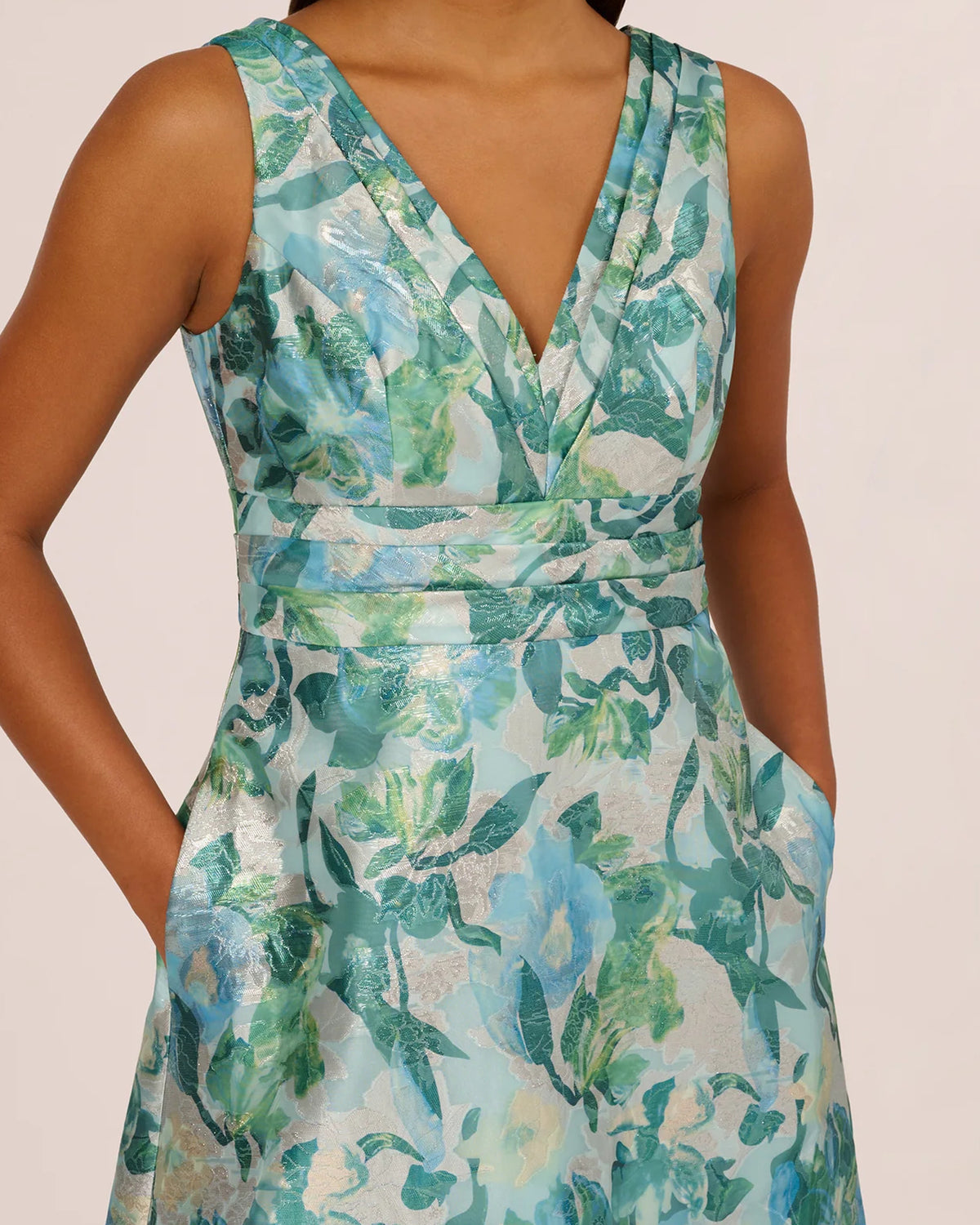 a-line midi mother of the bride dress - image 4