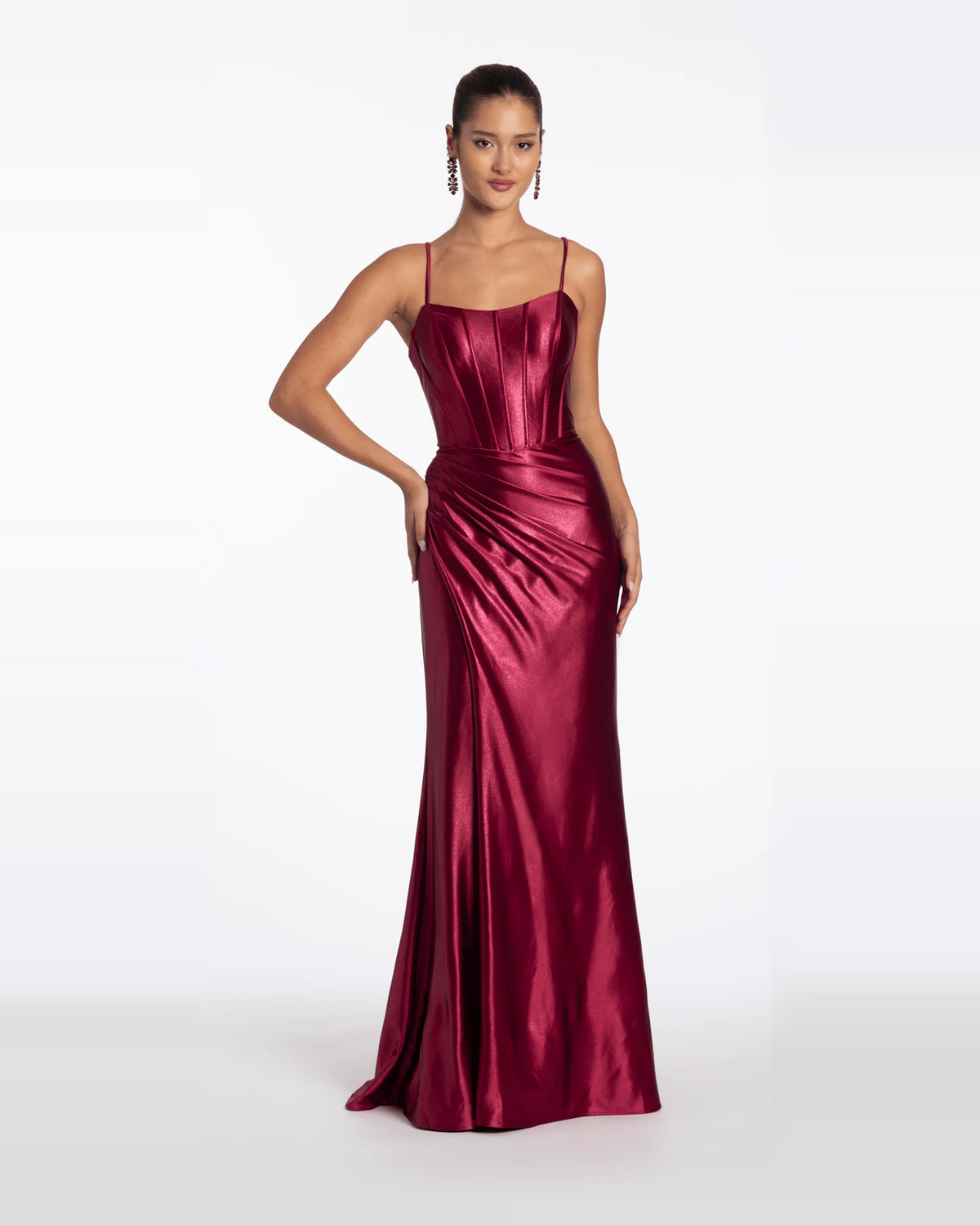 column maxi prom dress - image 4