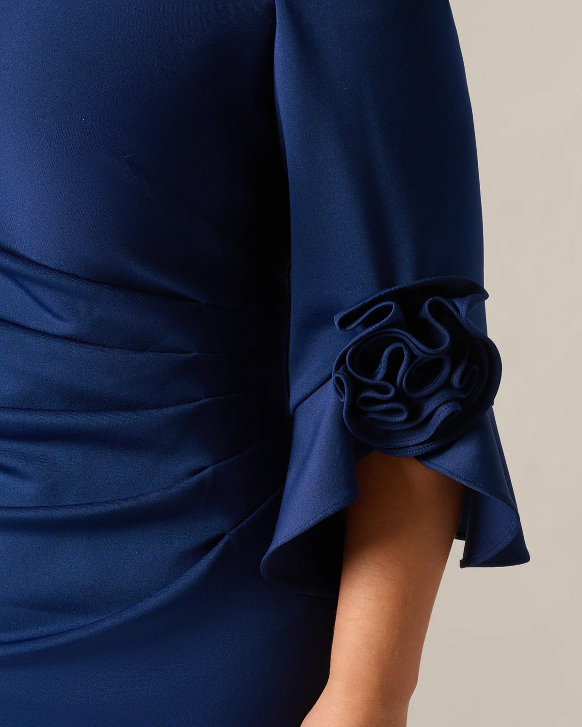 off-shoulder a-line maxi mother of the bride dress - image 4