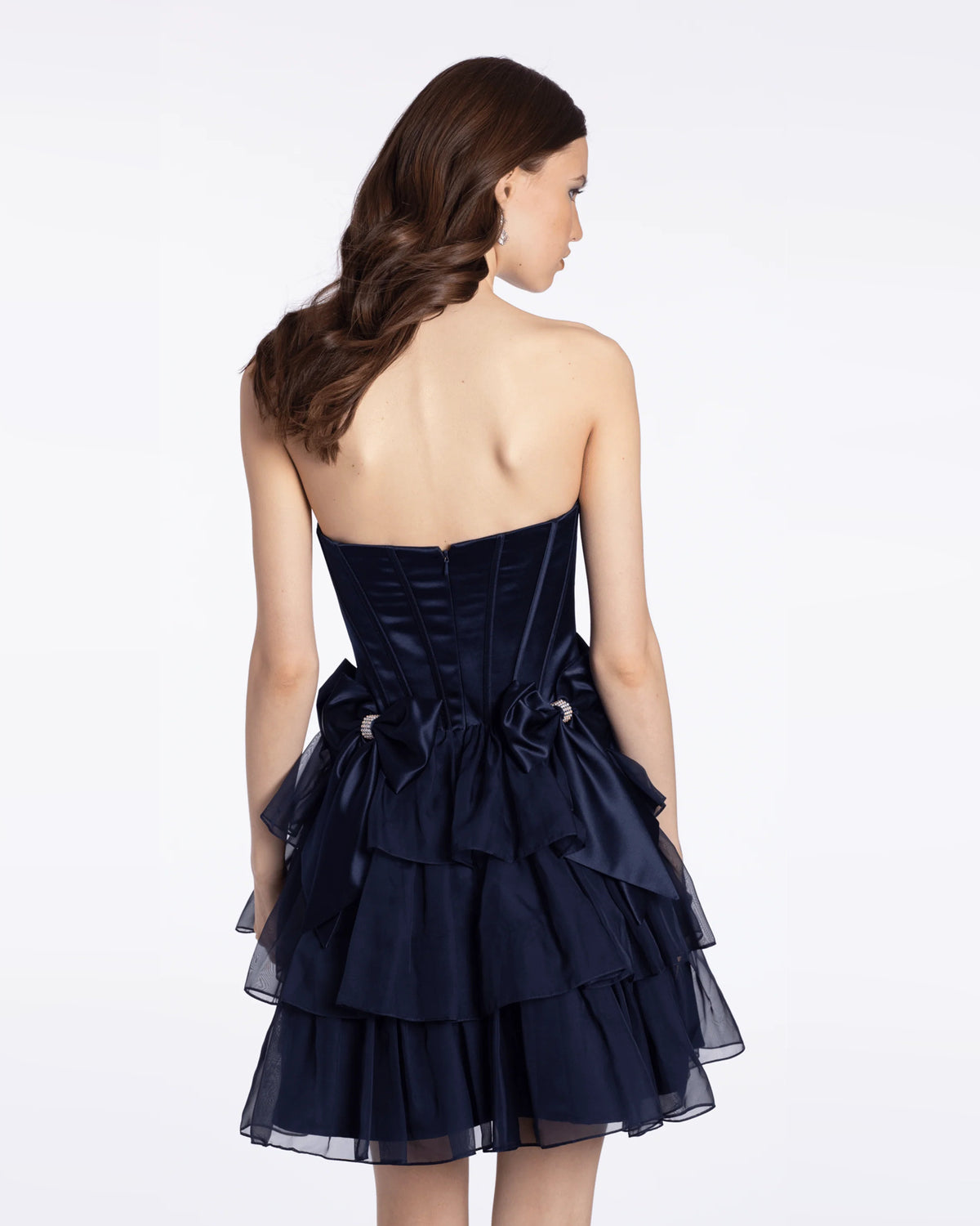 strapless fit-and-flare maxi homecoming dress - image 4