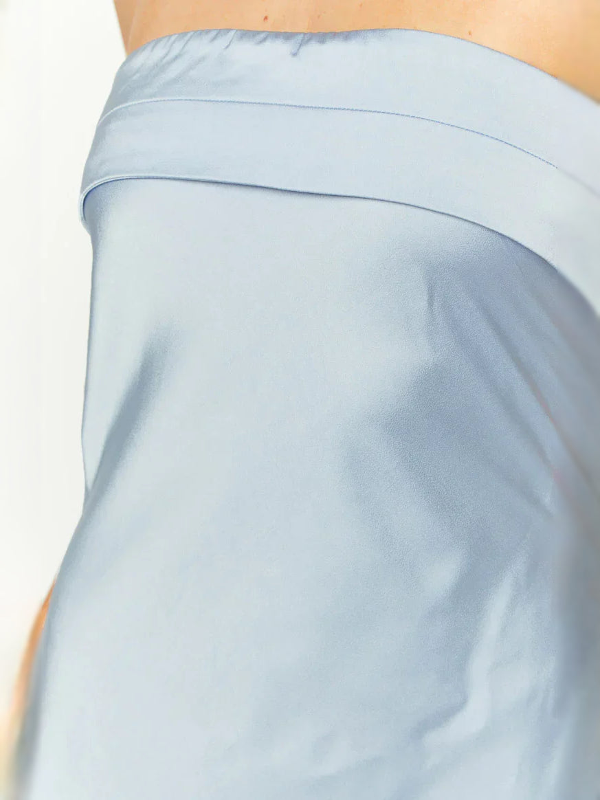 Light Blue maxi bridesmaid dress, alternate view showing the overall dress design