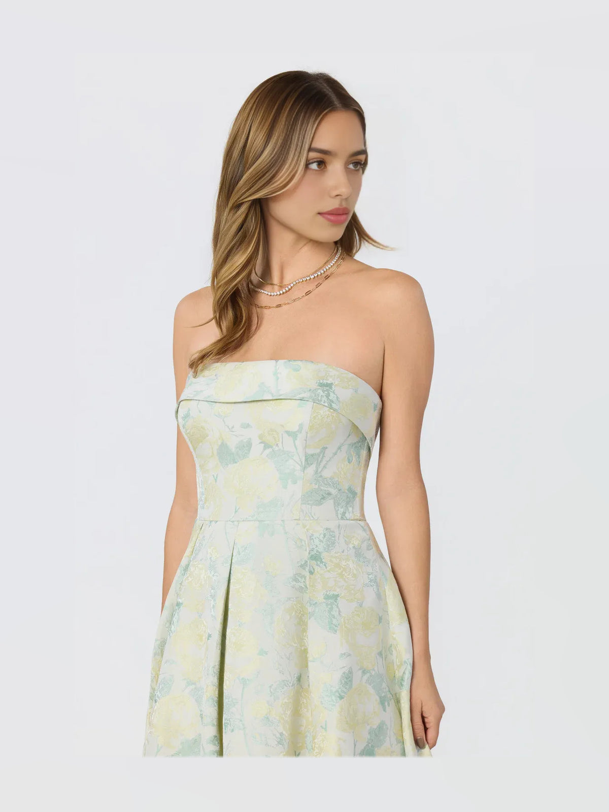 As Picture midi prom dress, alternate view showing the overall dress design