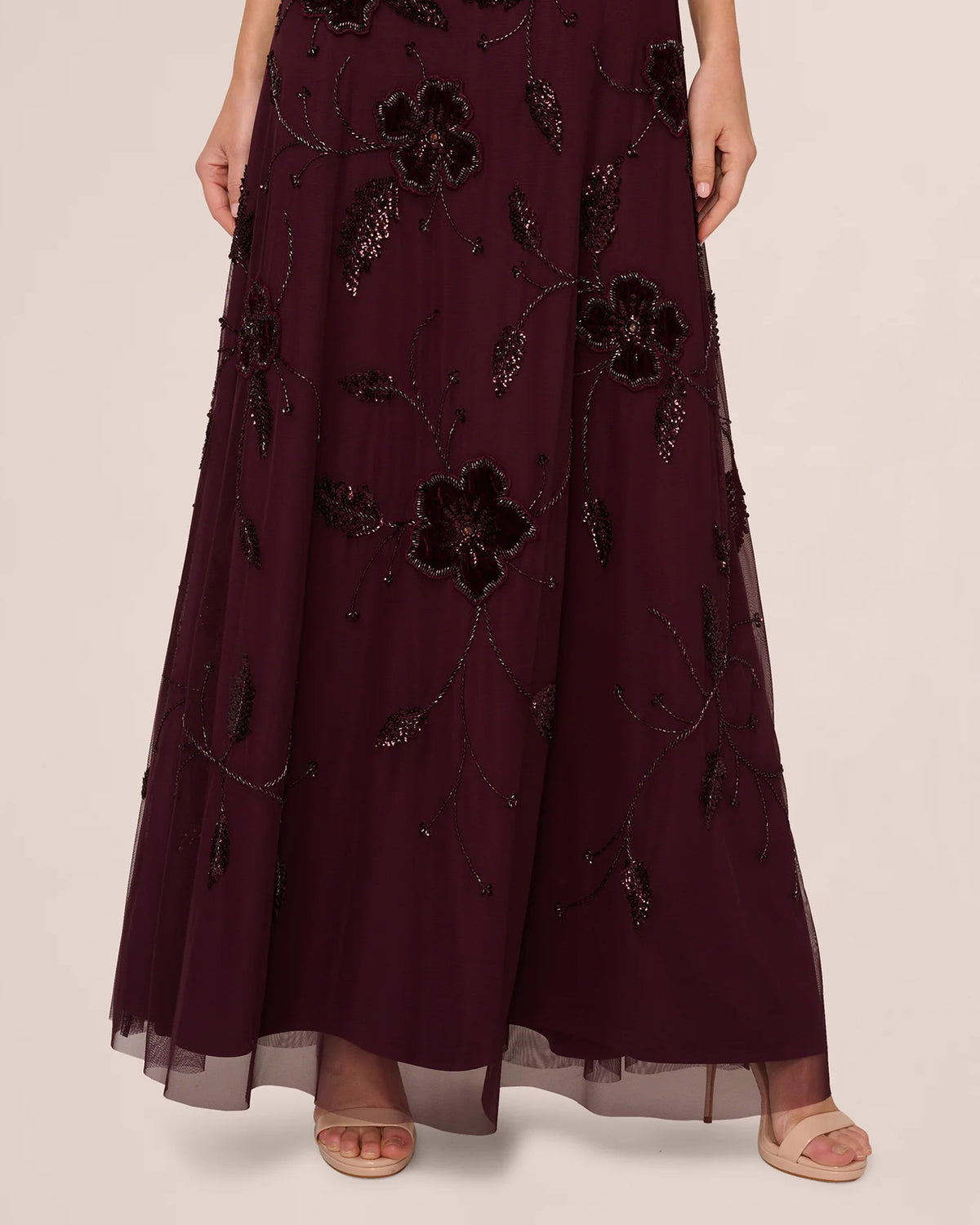 sleeveless a-line maxi mother of the bride dress - image 4