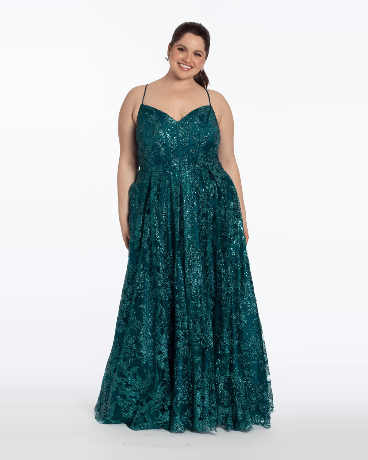 v neck ball-gown floor-length prom dress - image 4